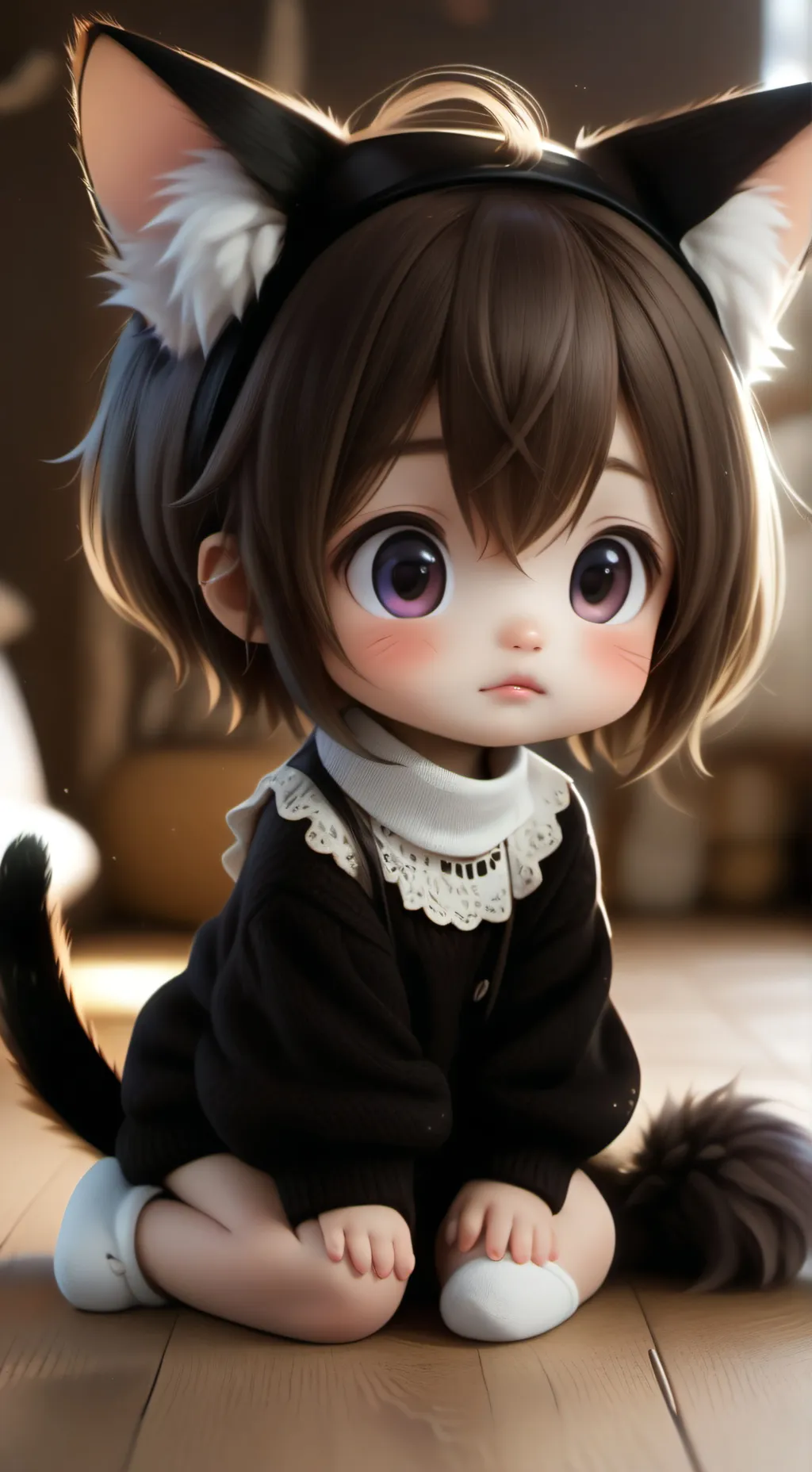 ai character: Baby Furred Spirit background