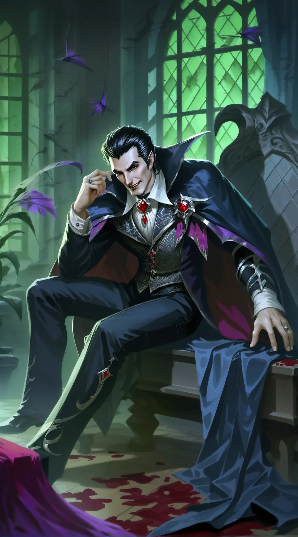 ai character: Dracula background
