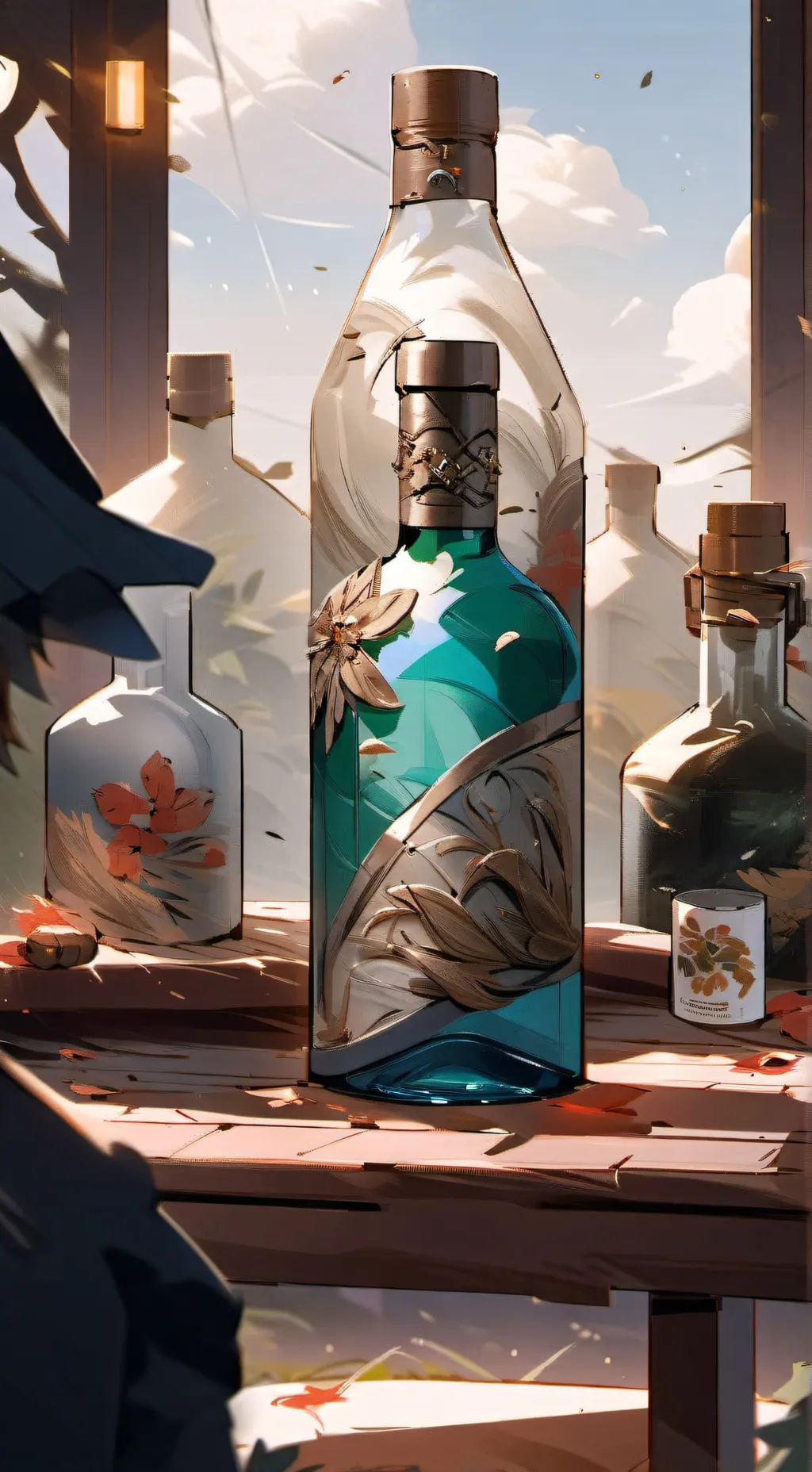 ai character: Mha spin da bottle background