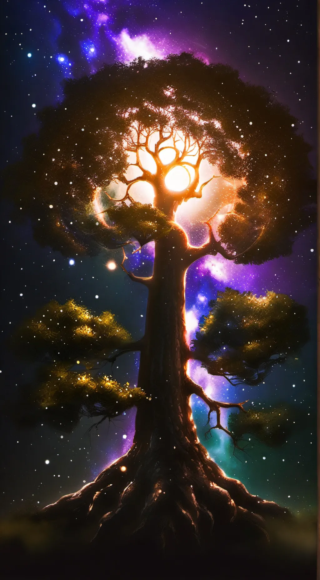 ai character: Arbre Magique  background