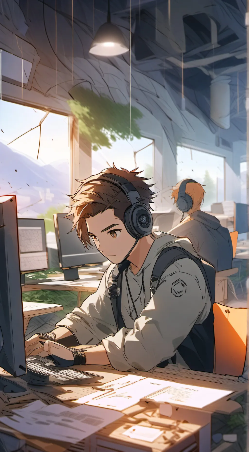 ai character: Crisis Commander: App Tycoon background