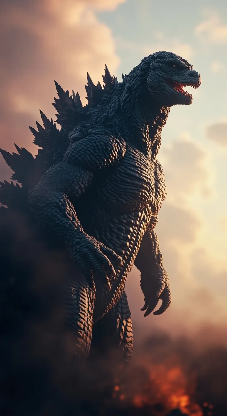 ai character: Godzilla (2) background