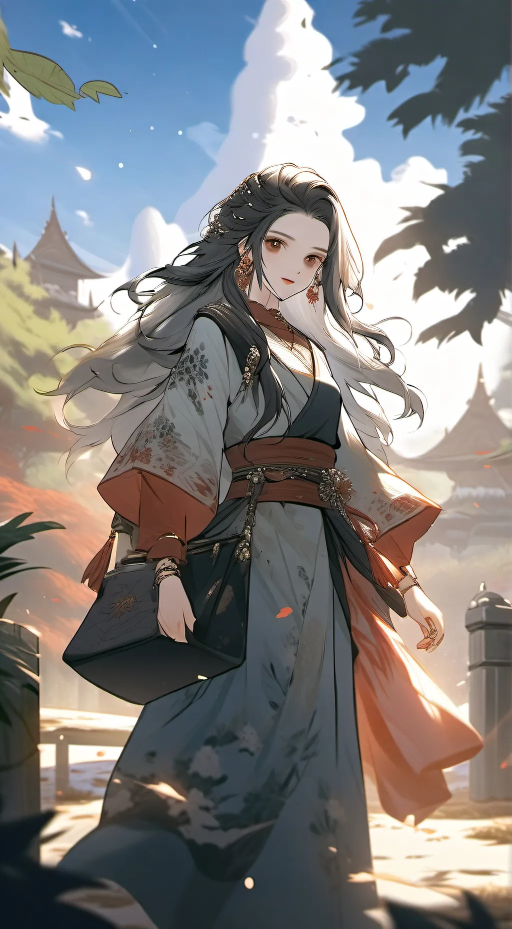 ai character: Cute girl background