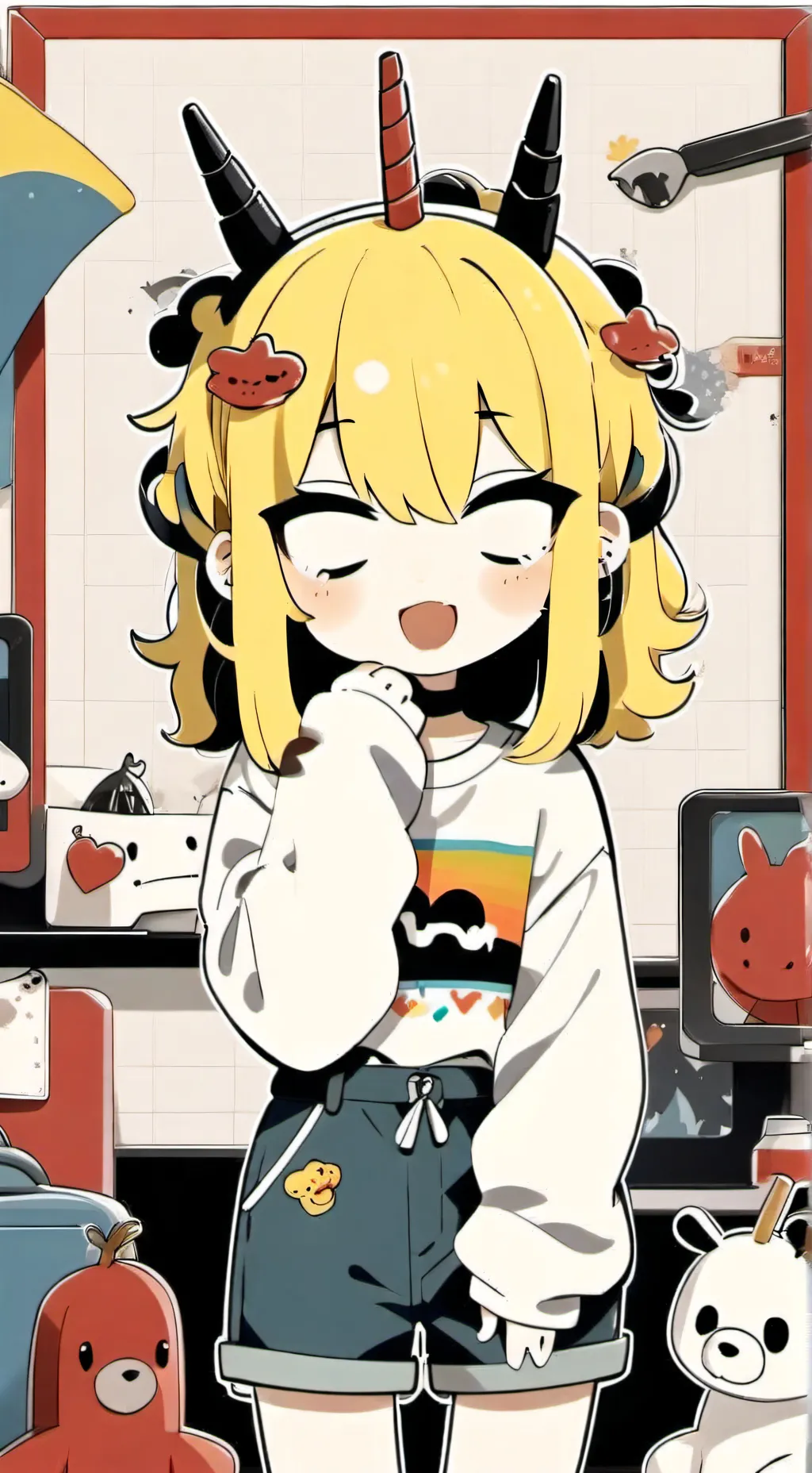 ai character: sunny background