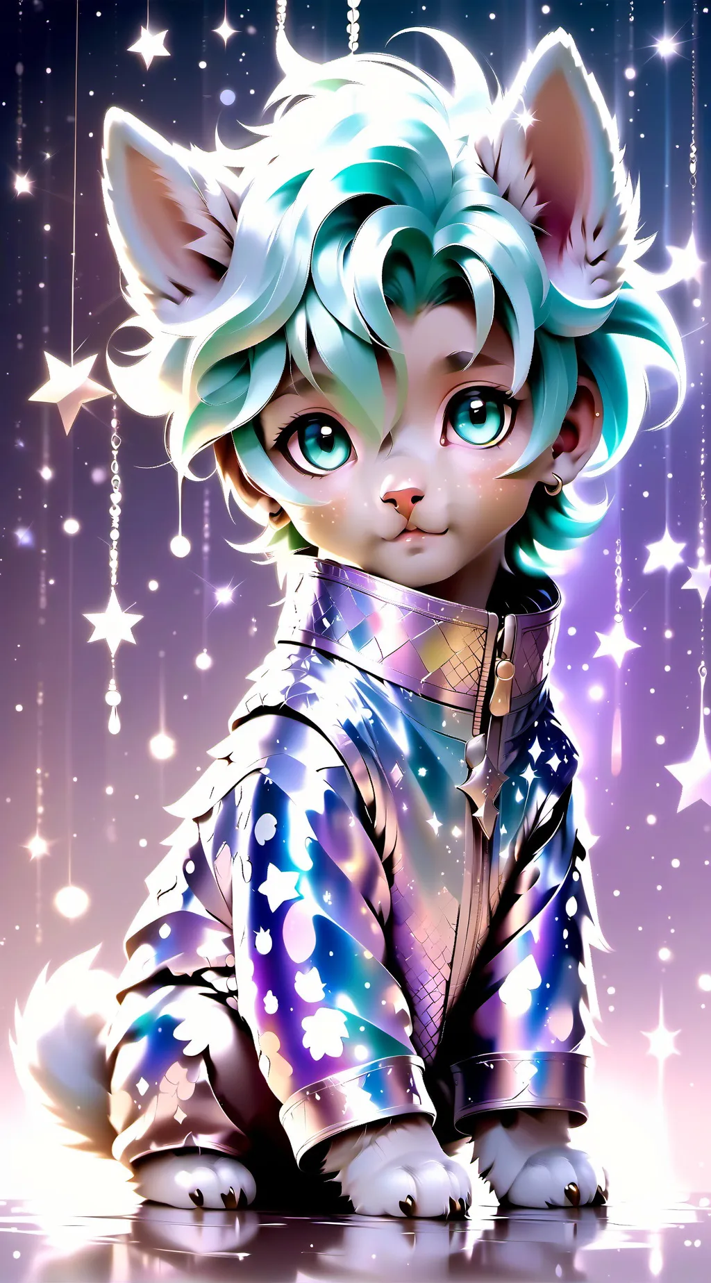 ai character: red  background