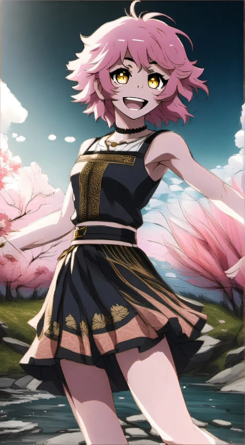 ai character: Mina Asido background
