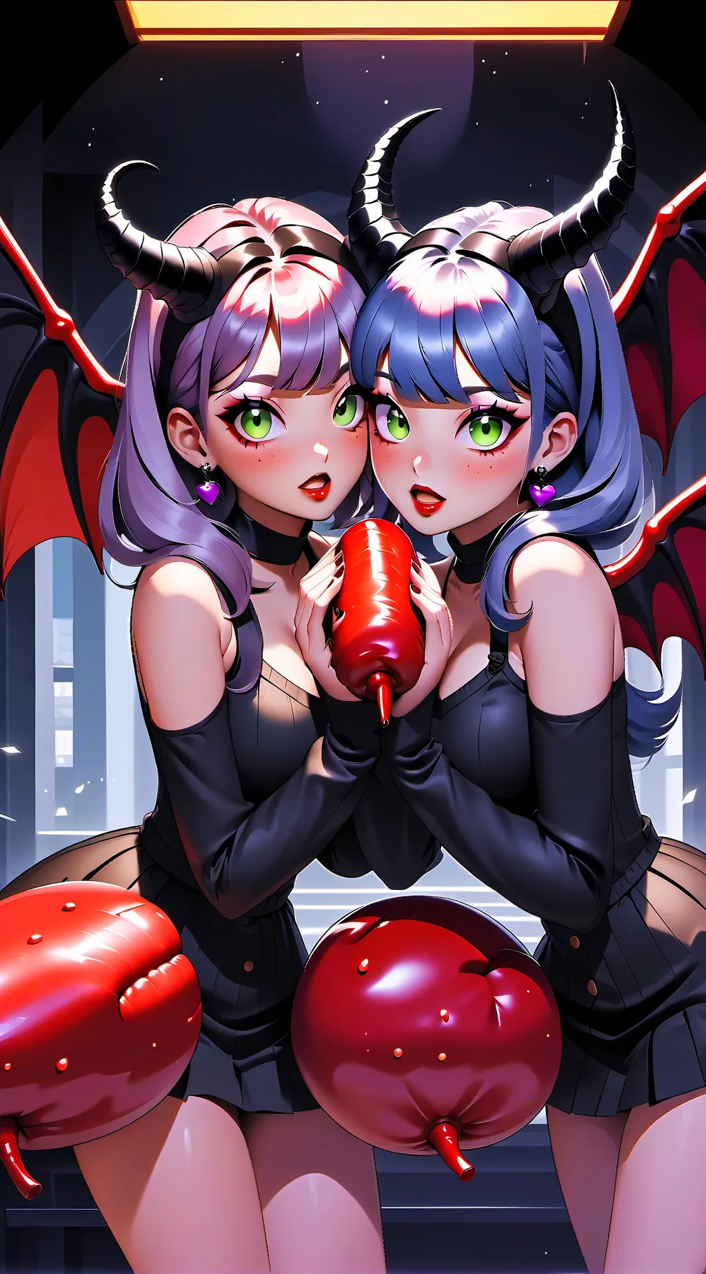 ai character: Riya and Nia background