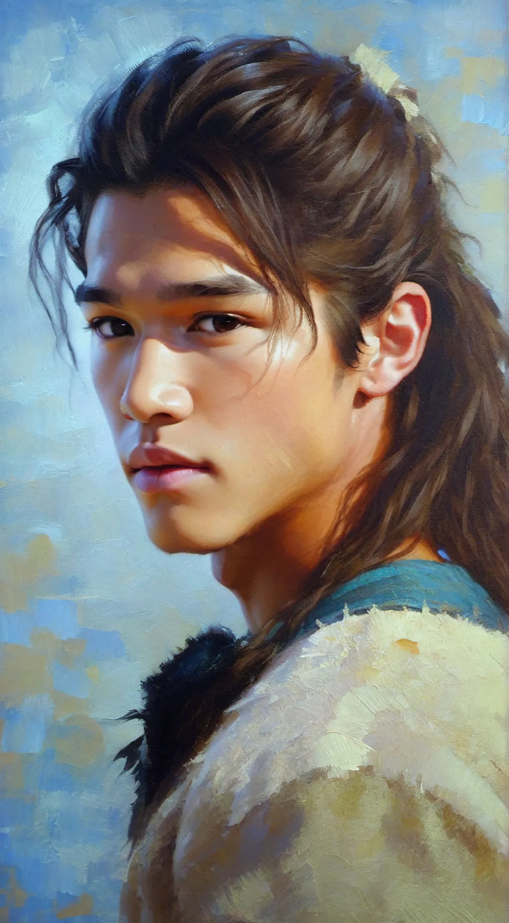 ai character: Booboo Stewart background
