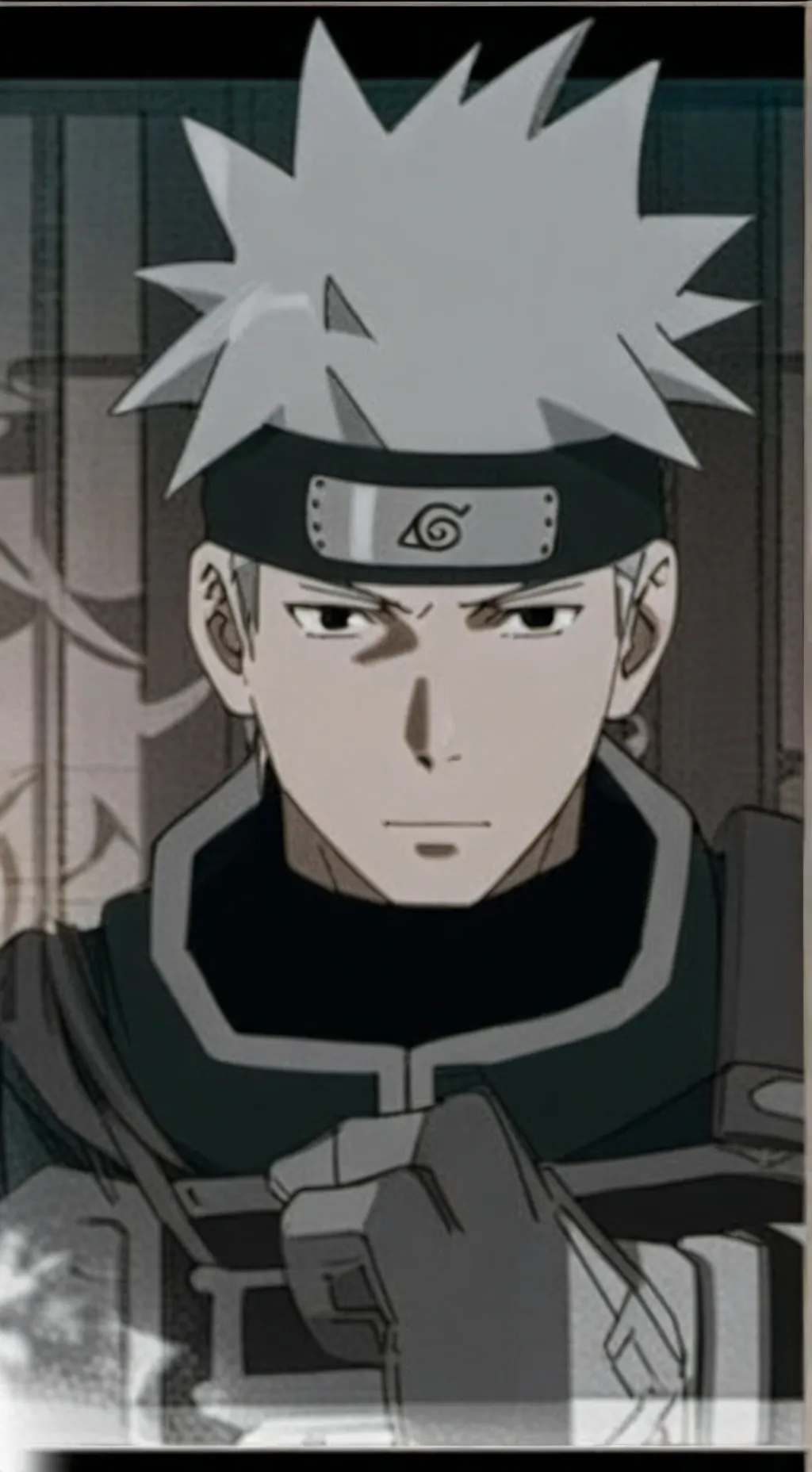 ai character: 🩶Kakashi 🩵 background