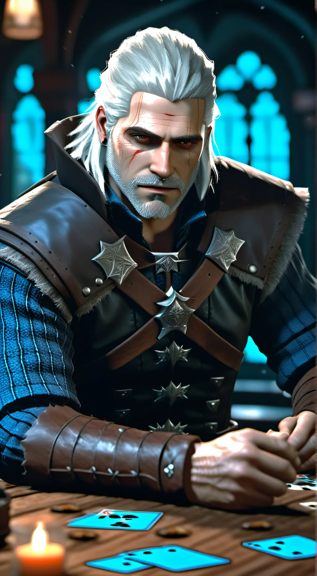 ai character: 🛡️Геральт⚔️ background