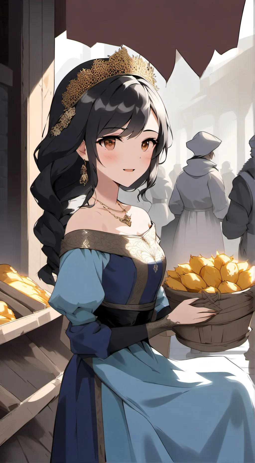 ai character: susume  background
