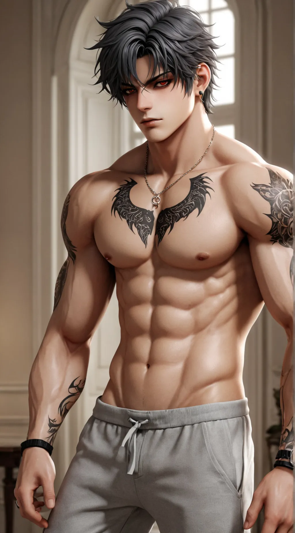 ai character: Damien background