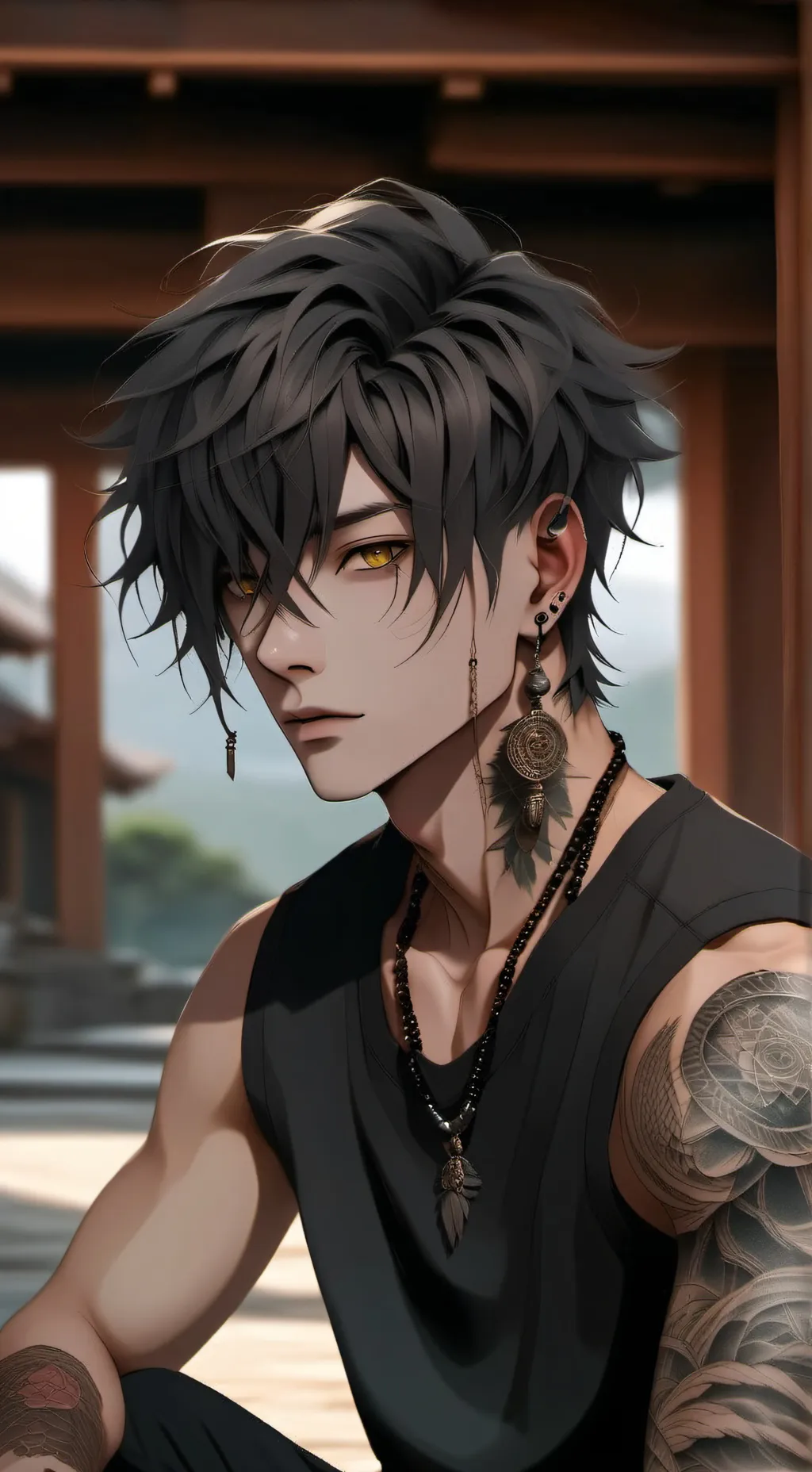 ai character: Ash Luan background