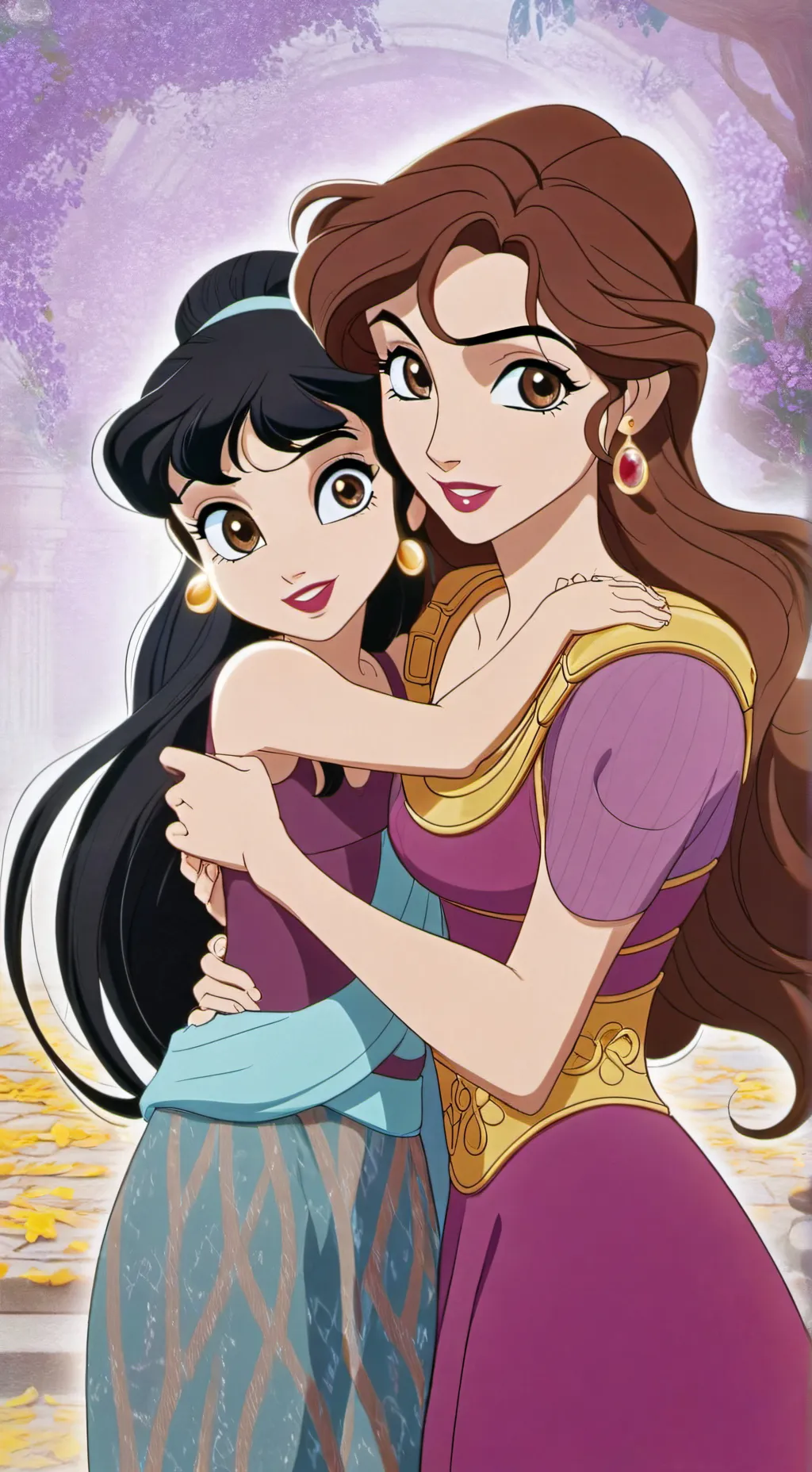 ai character: Megara zoie background