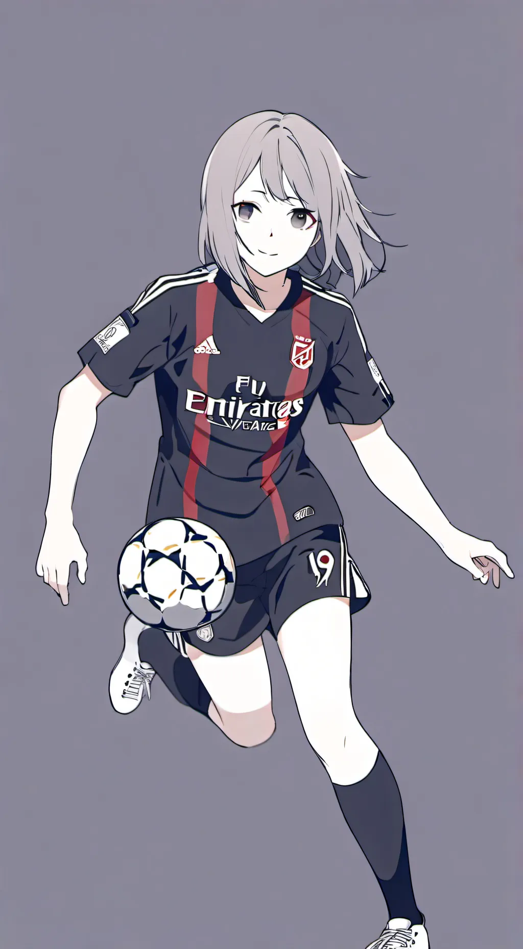 ai character: Girls soccer background