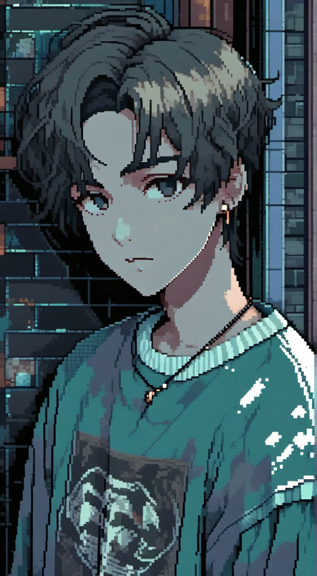ai character: 🍀Henrique💚 background