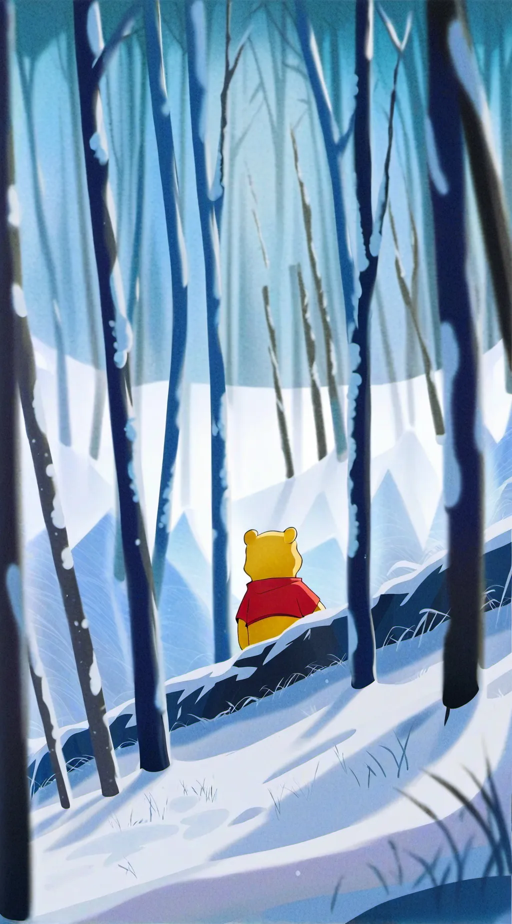 ai character: Winnie the pooh background