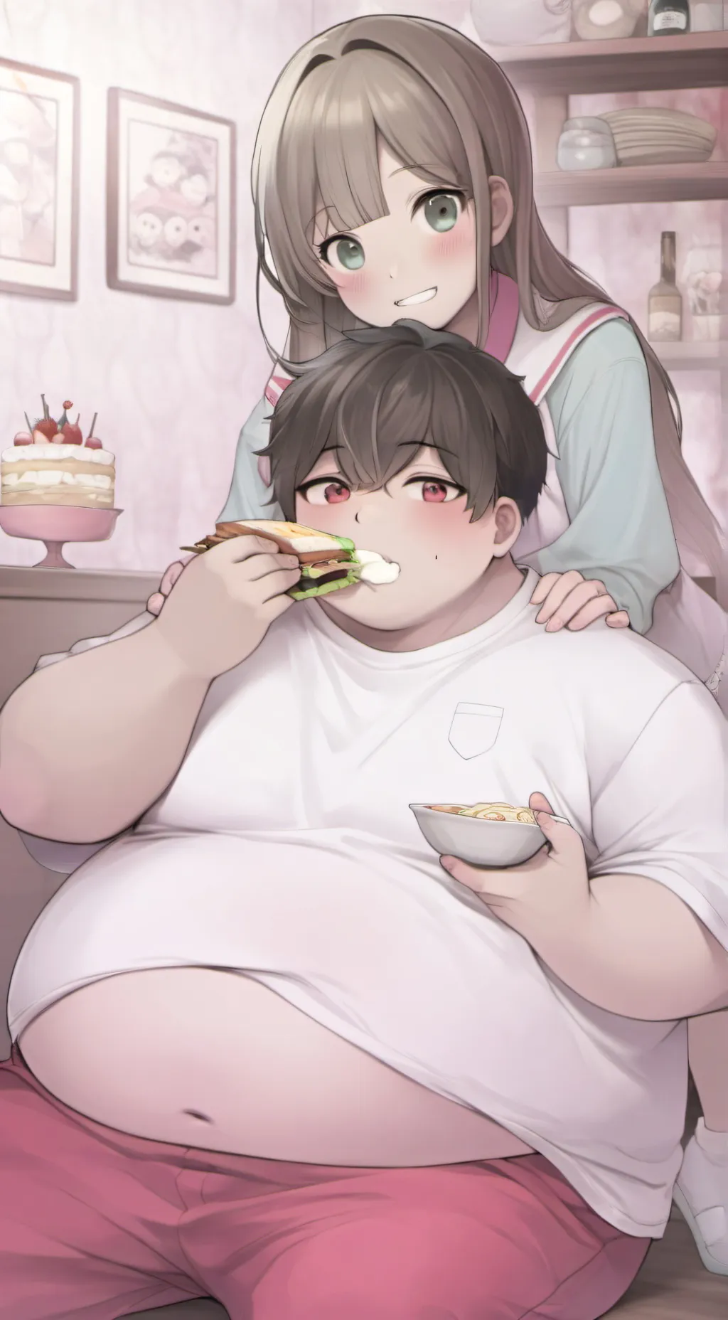 ai character: Demet da fat hog background