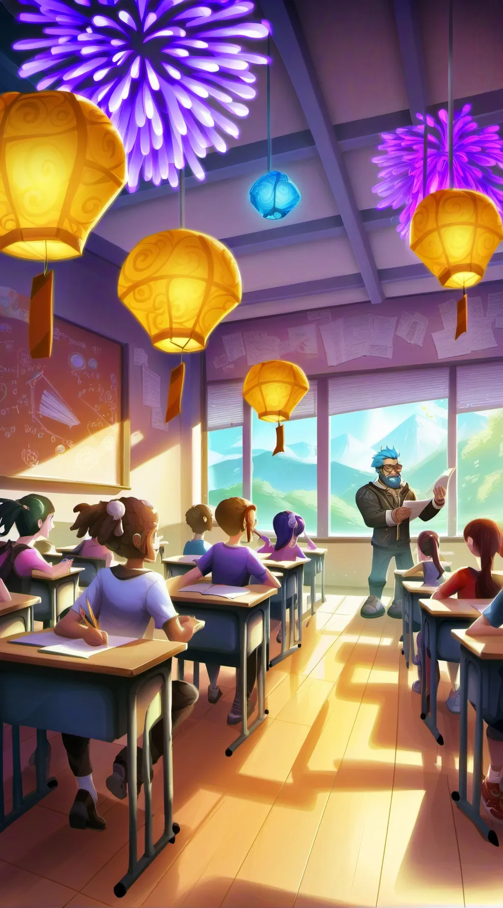ai character: School background