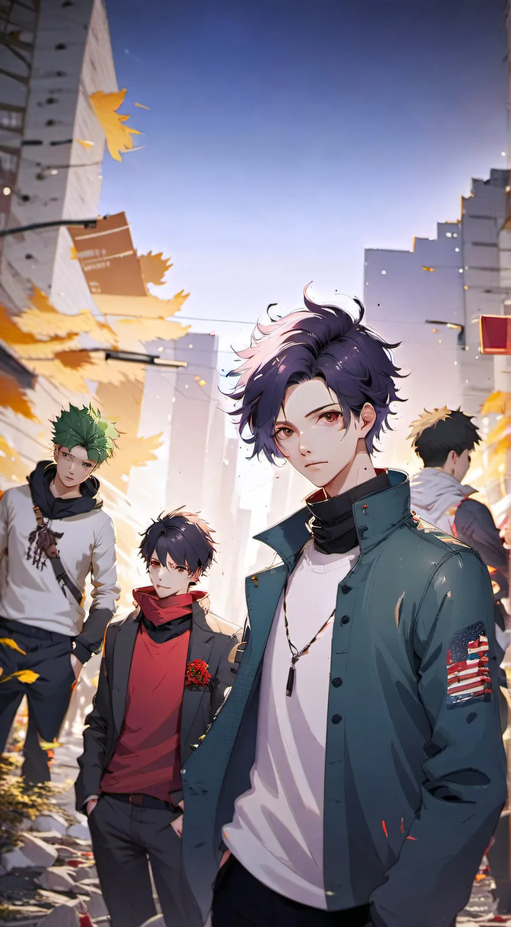 ai character: Mha zombie breakou background