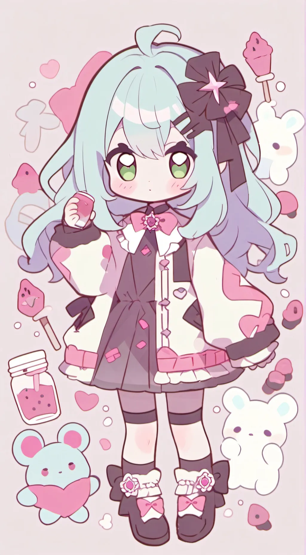 ai character: Dandys world  background