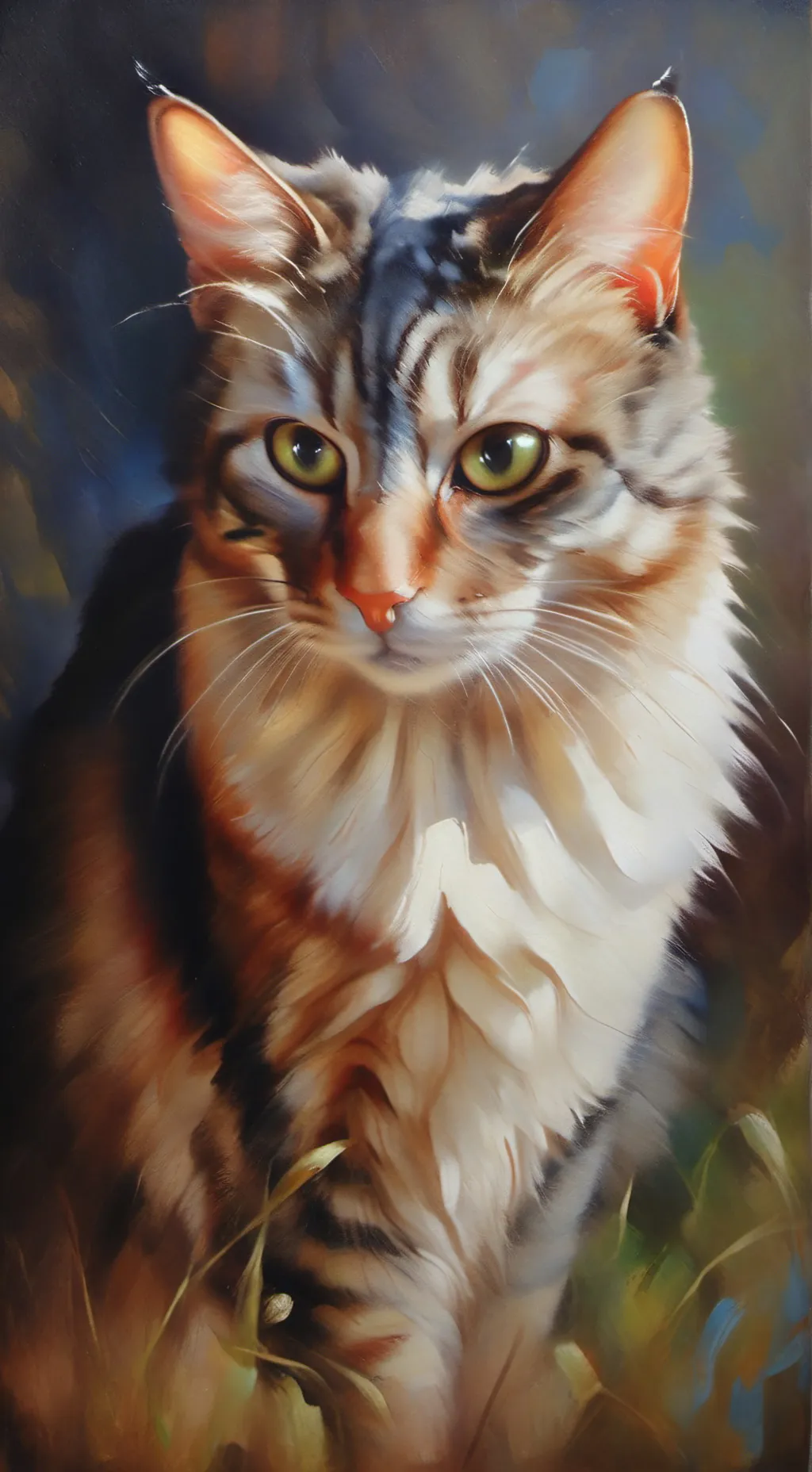 ai character: Stuff cat background