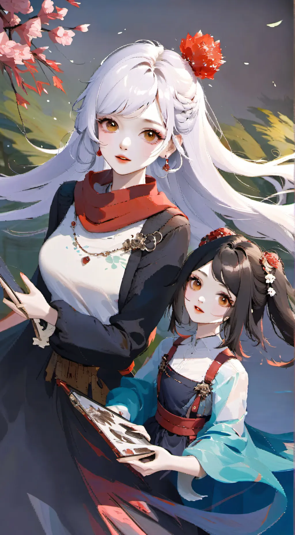 ai character: Mha demon queen background
