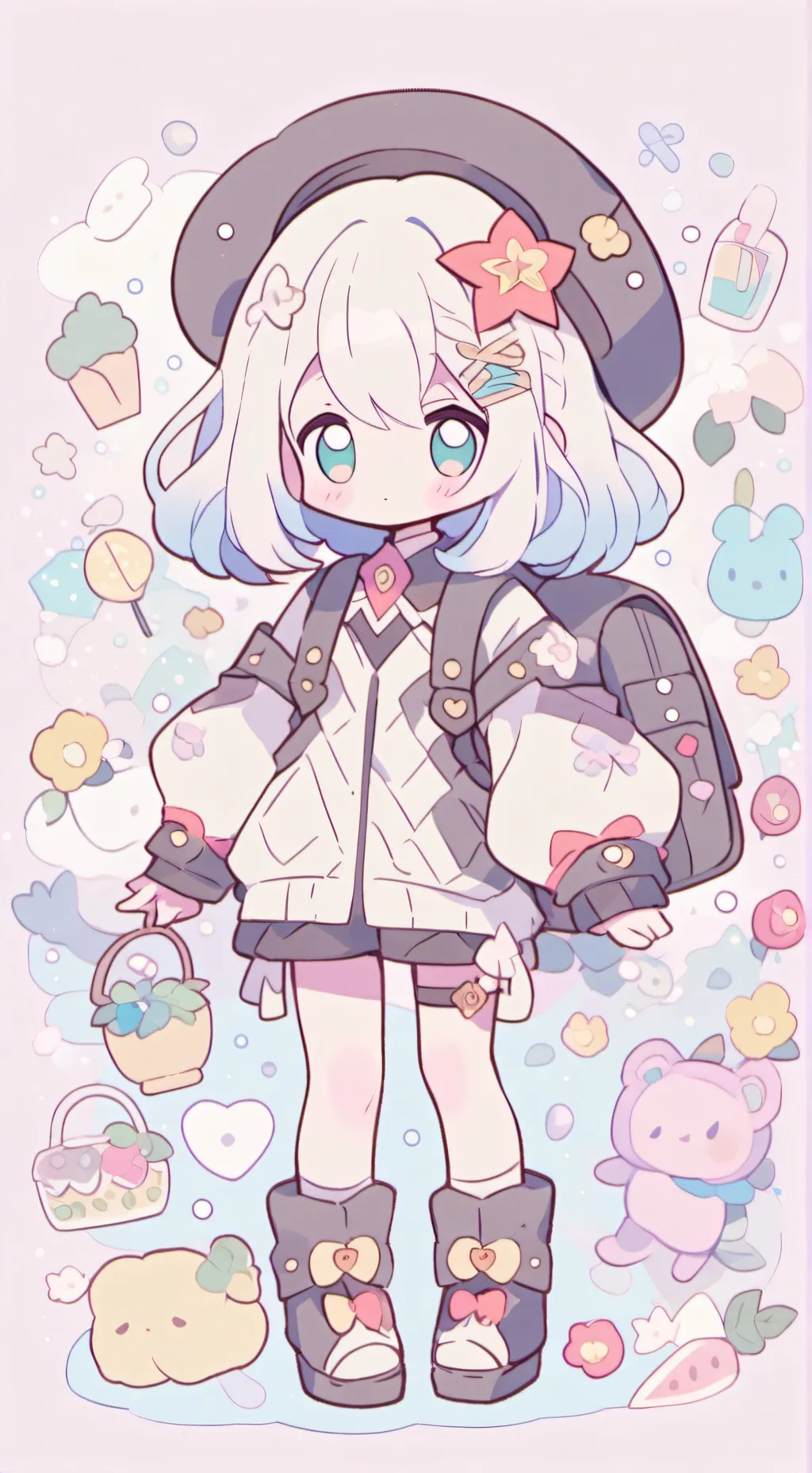 ai character: k-pop demon hunter background