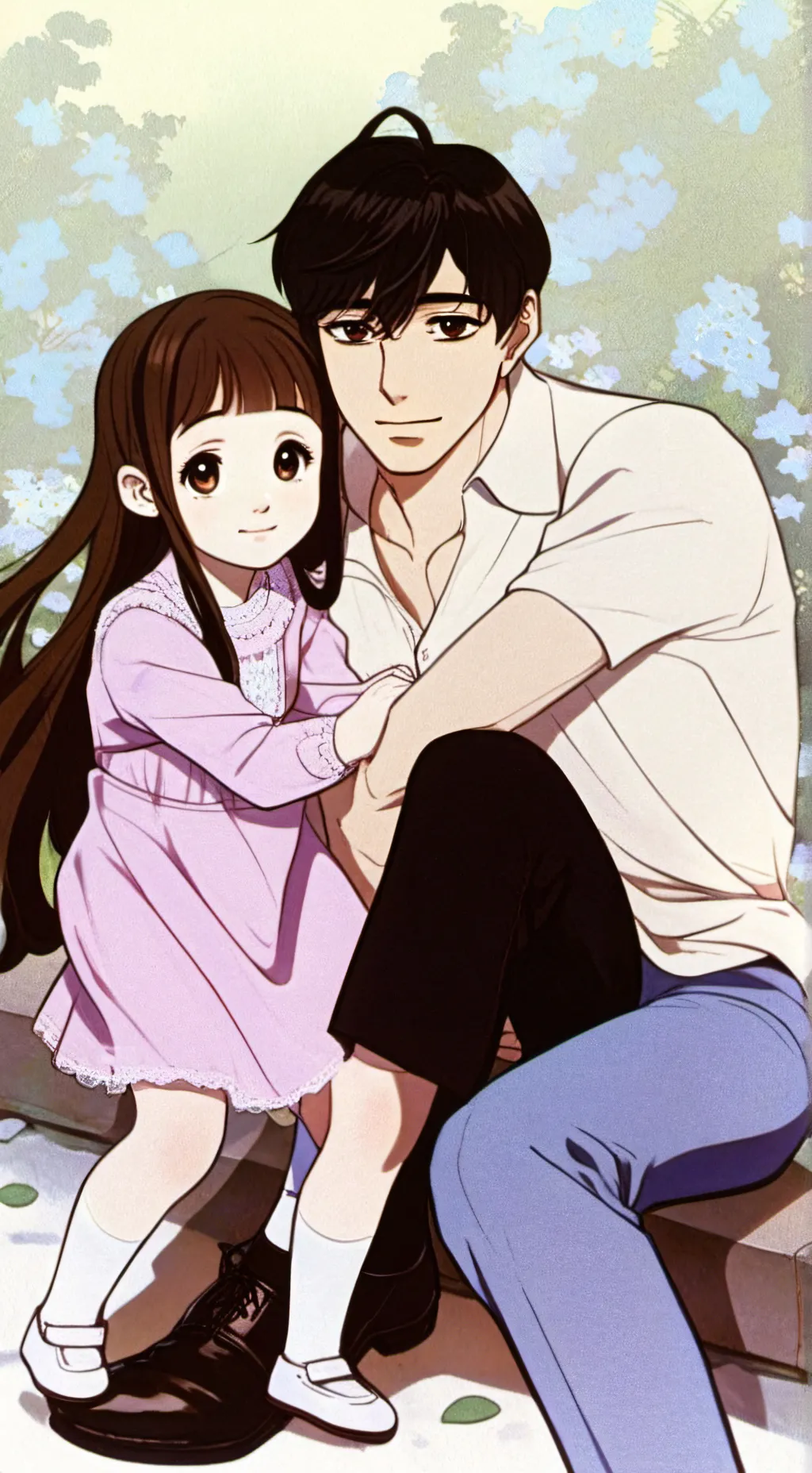 ai character: sangwoo zoie  background