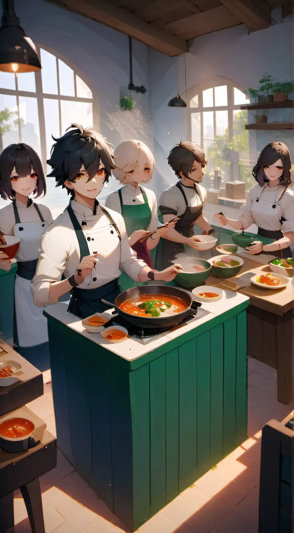 ai character: kpdh cooking class background