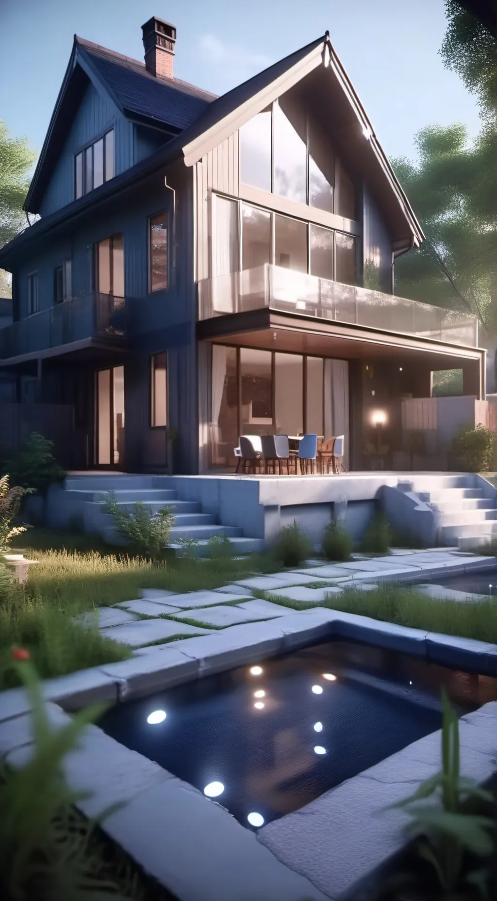 ai character: Home  background
