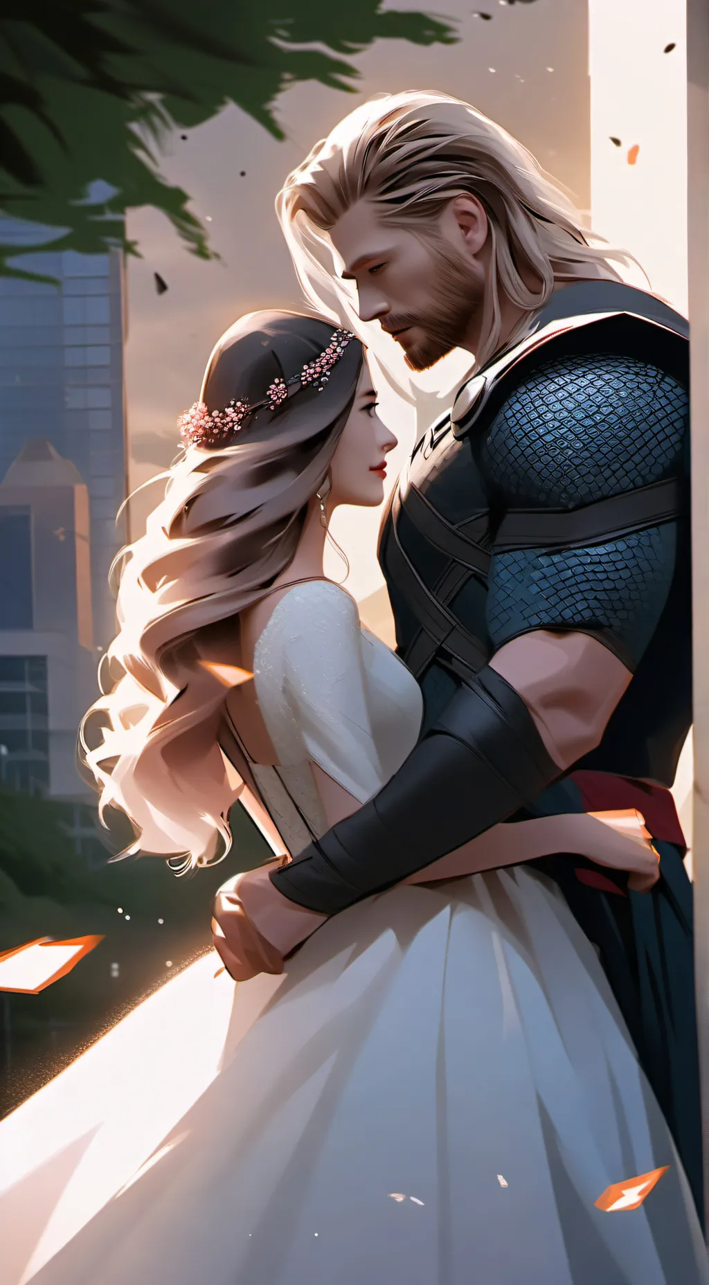 ai character: Thor wedding 2🥺 background