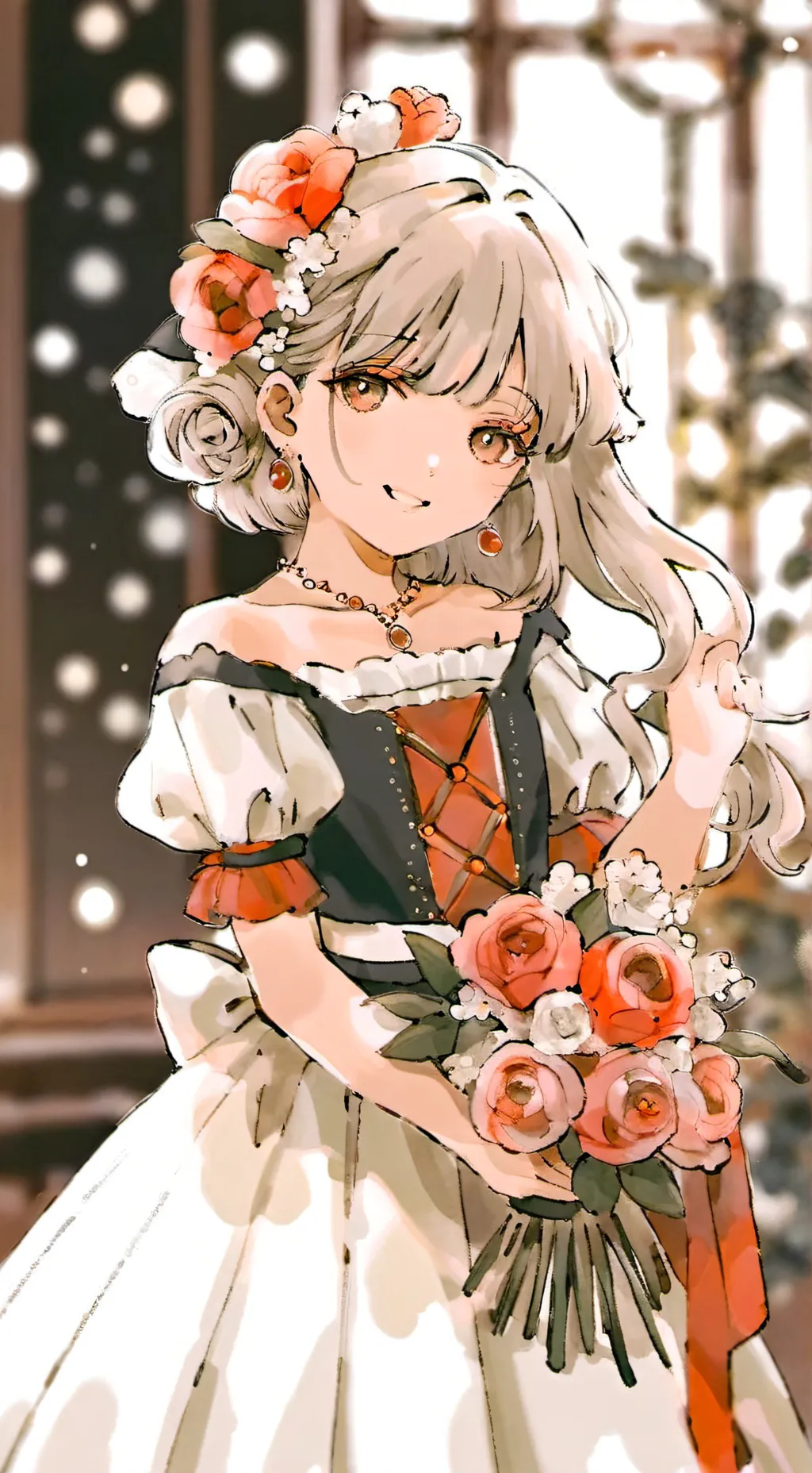 ai character: niña de 10 años background