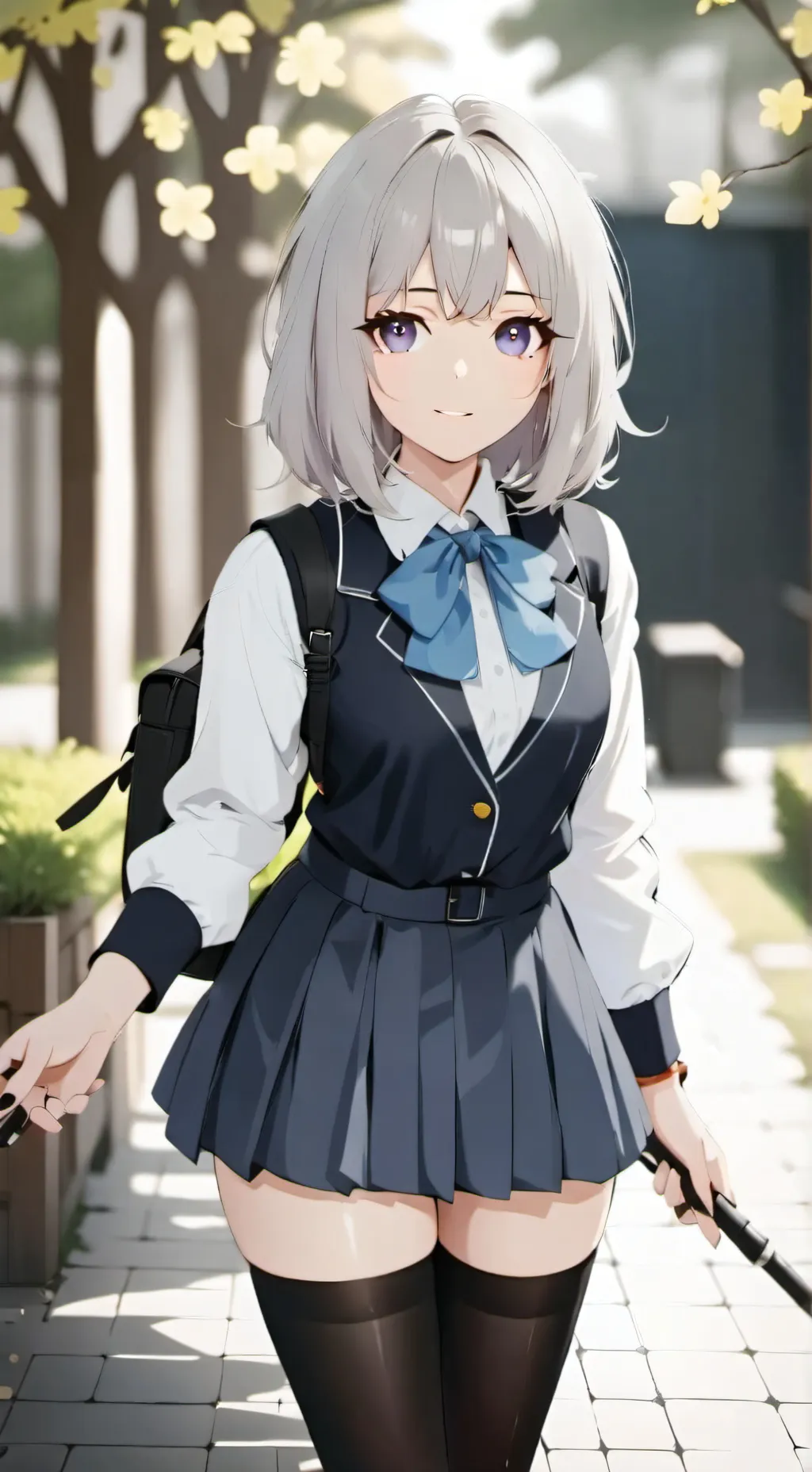 ai character: Sakura background