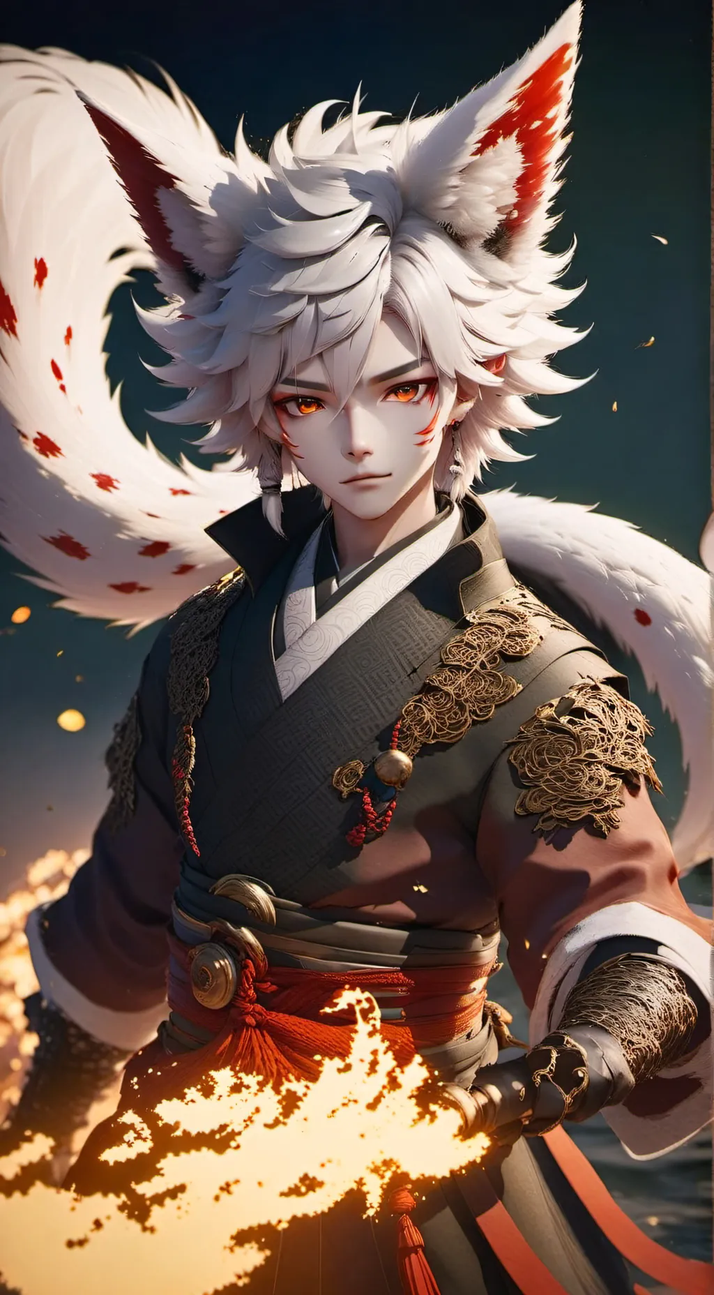 ai character: Yoshitune Kageyama background