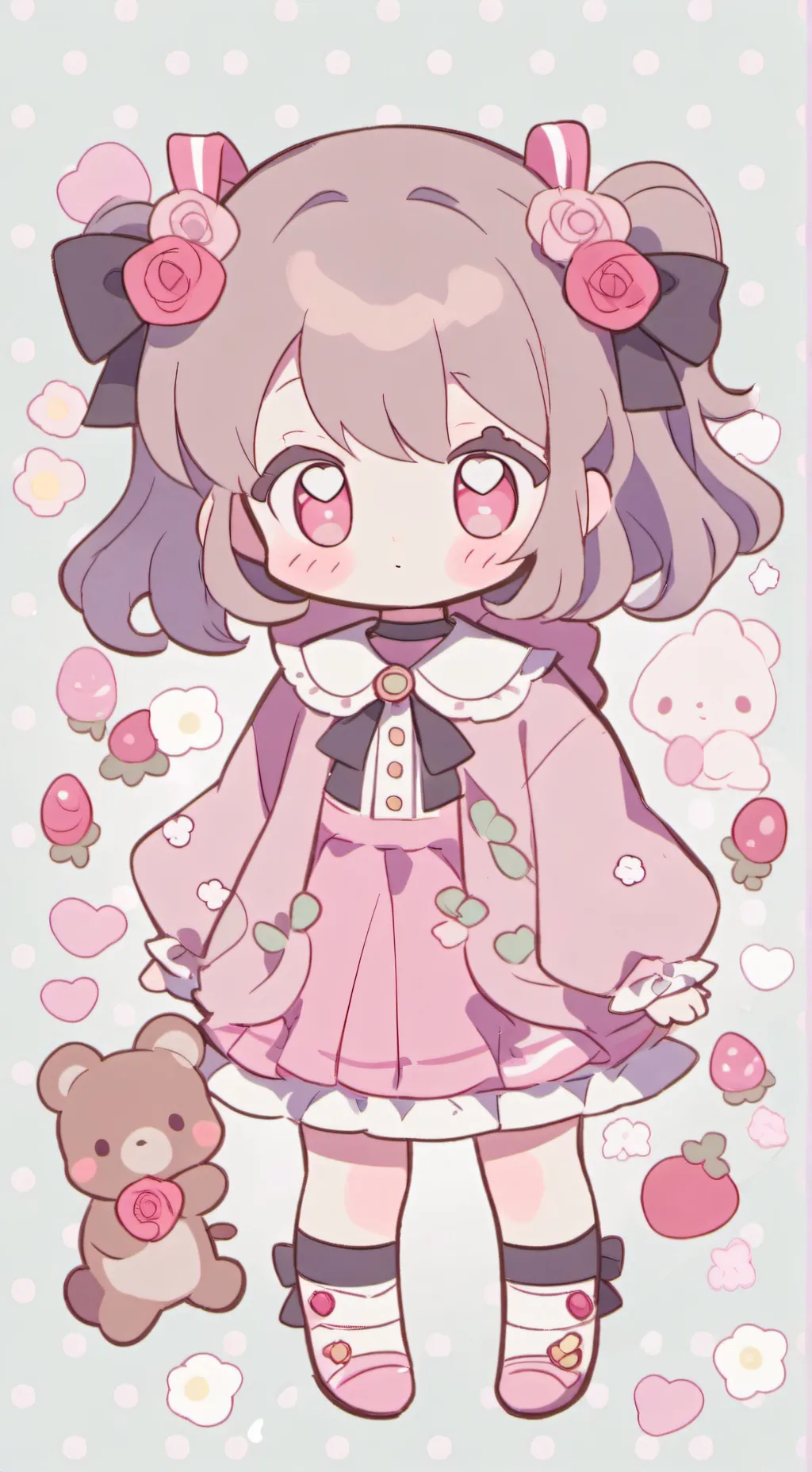 ai character: Baby Luna background