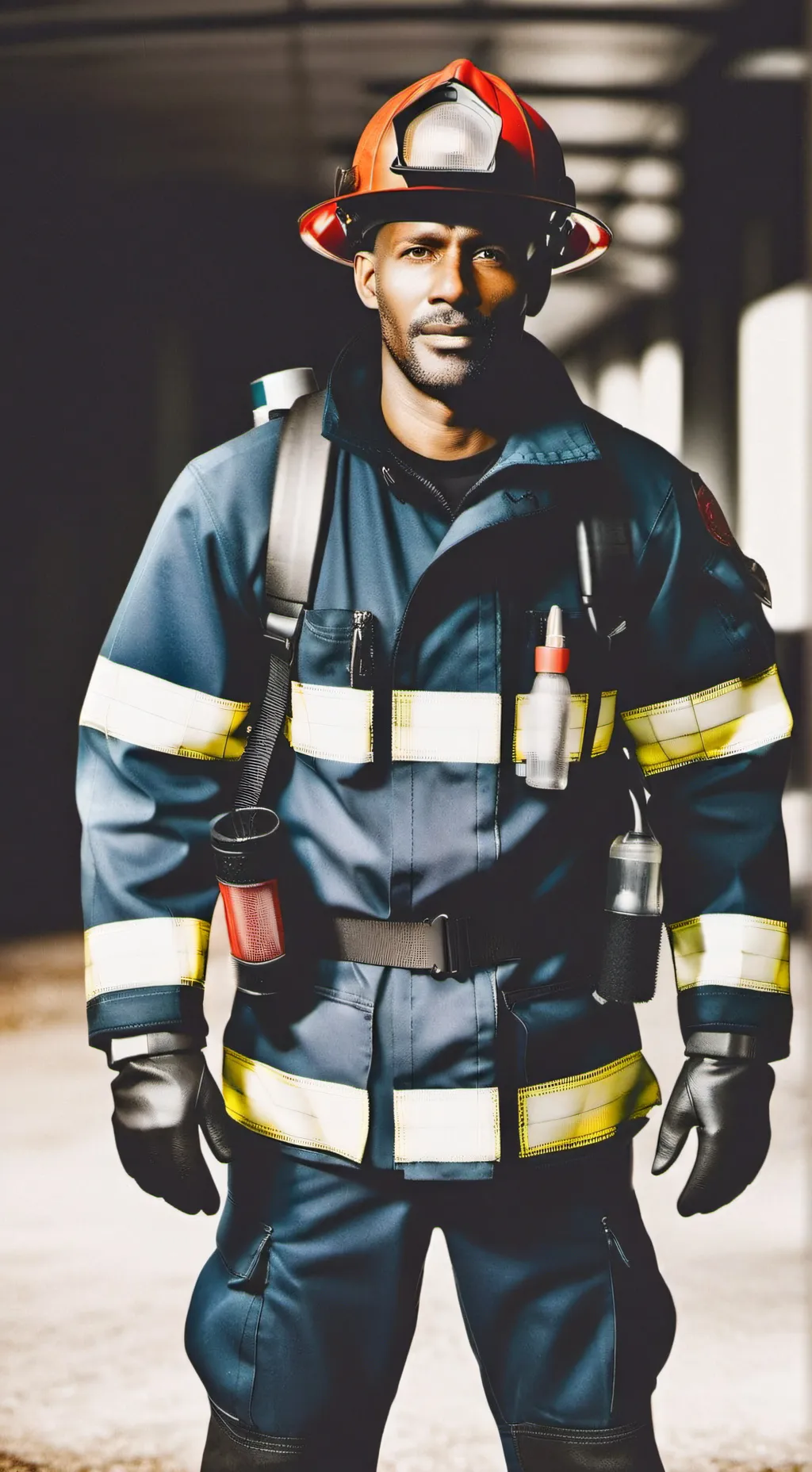 ai character: FIRE HOUSE background