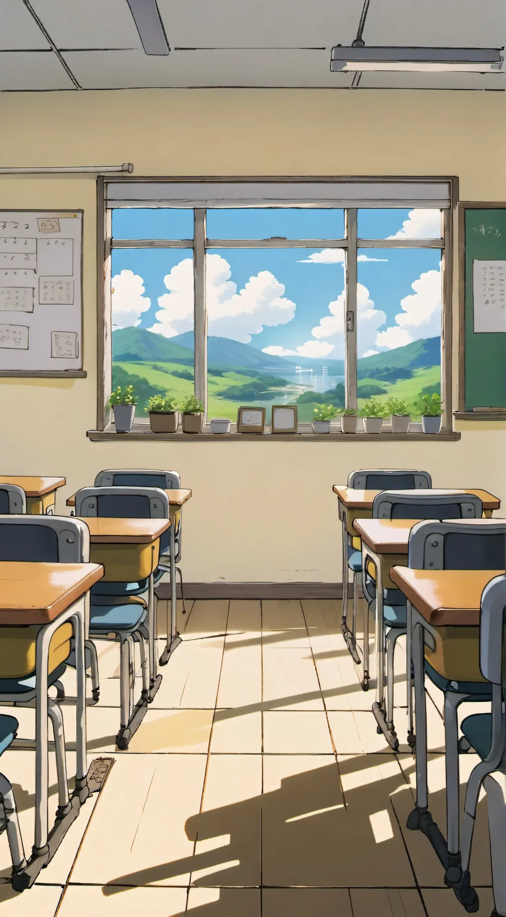 ai character: Sprunki school ￼ background