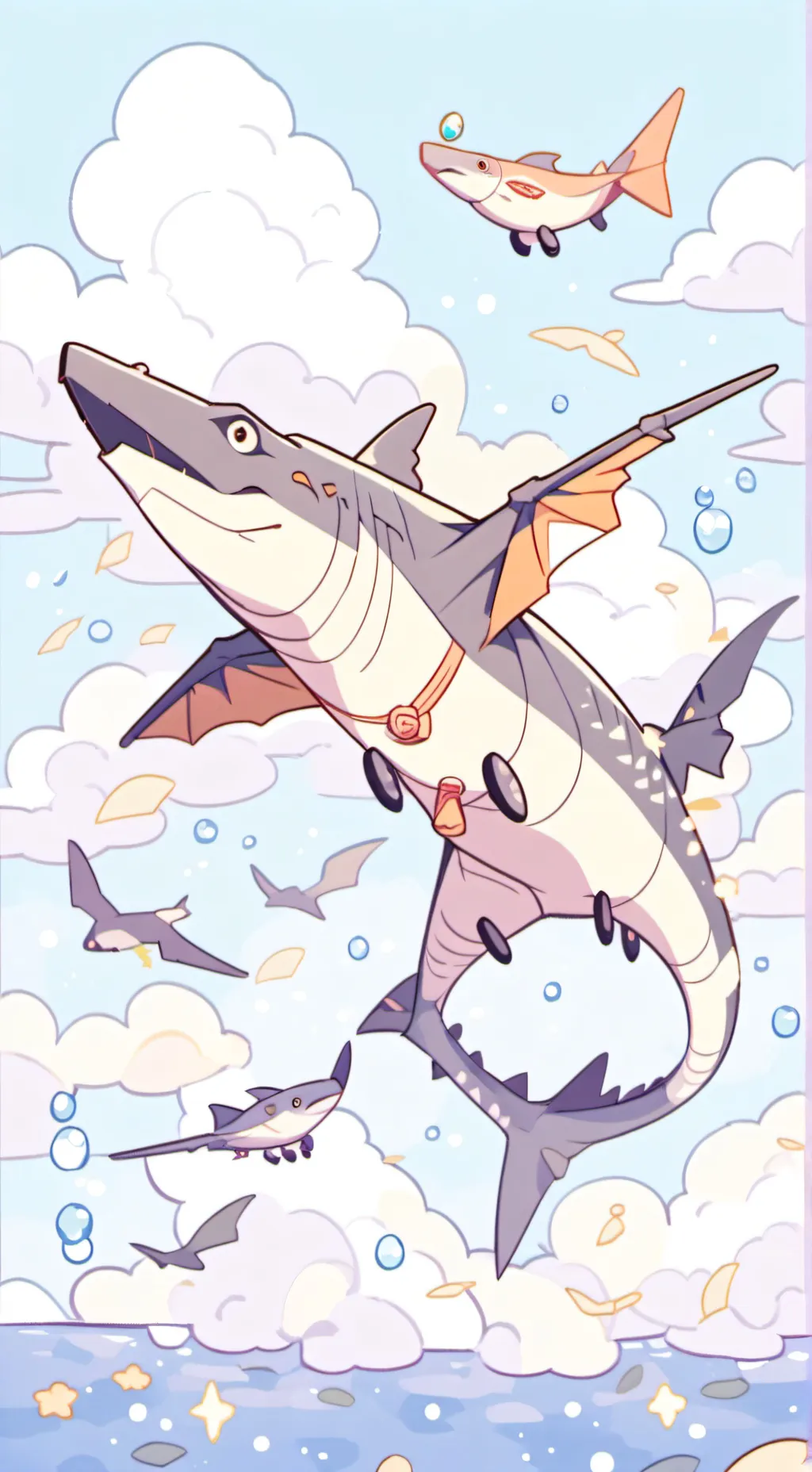 ai character: Pteracuda  background