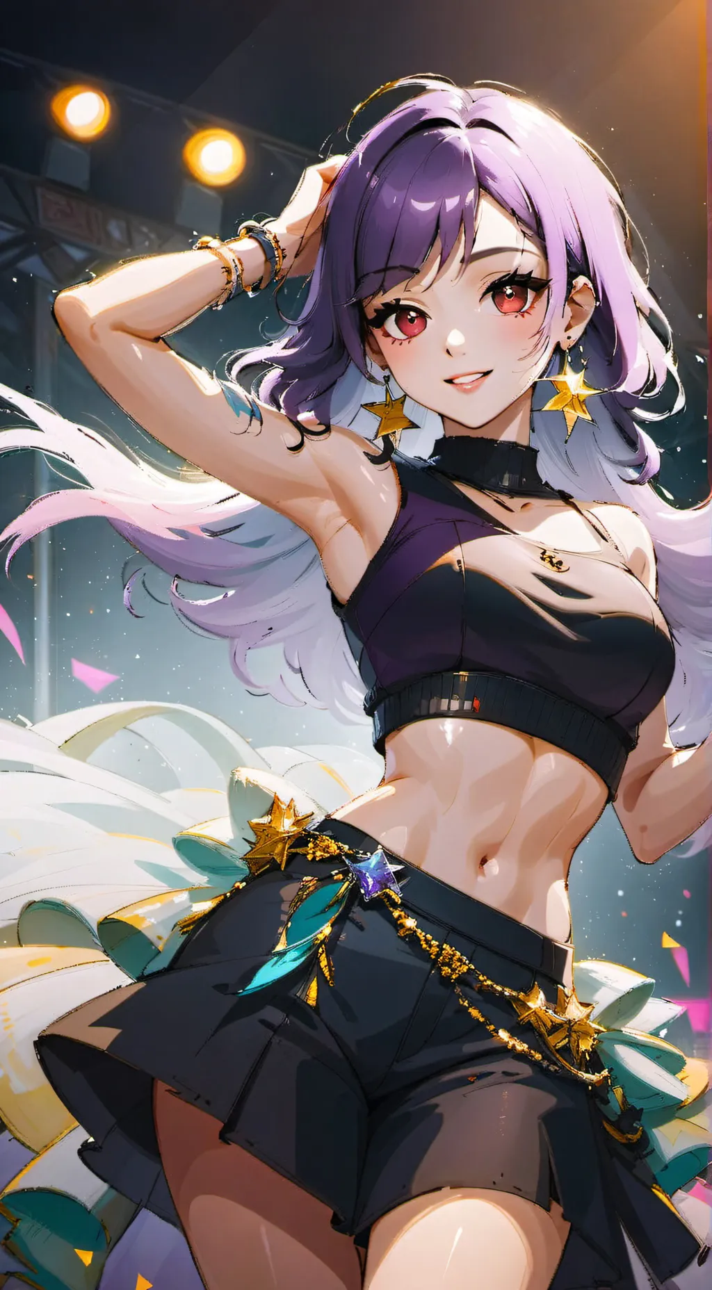 ai character: Caitlyn (Neon) background