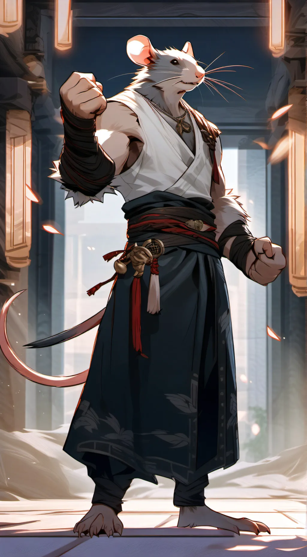 ai character: Roman  background