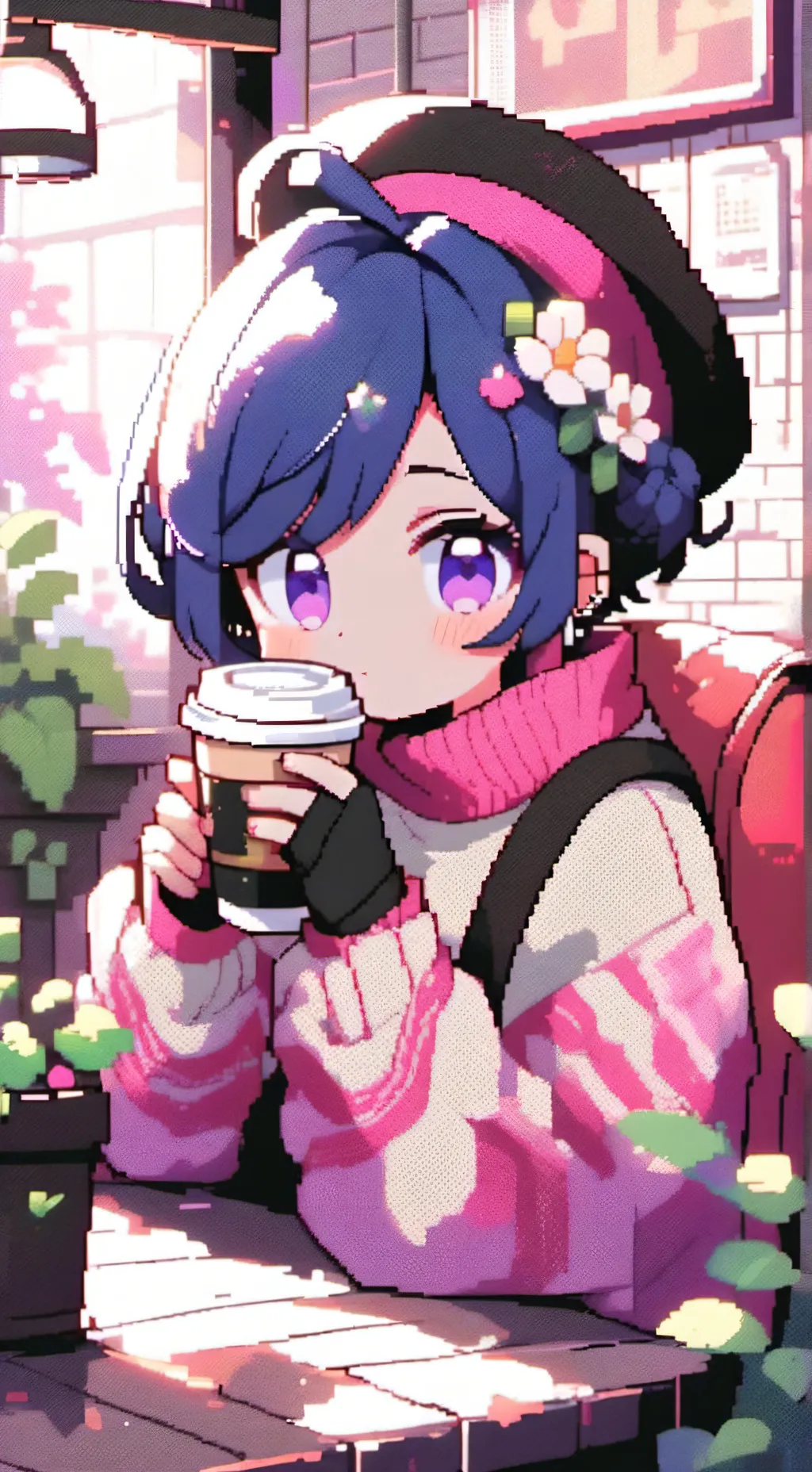 ai character: dandy's world cafe background