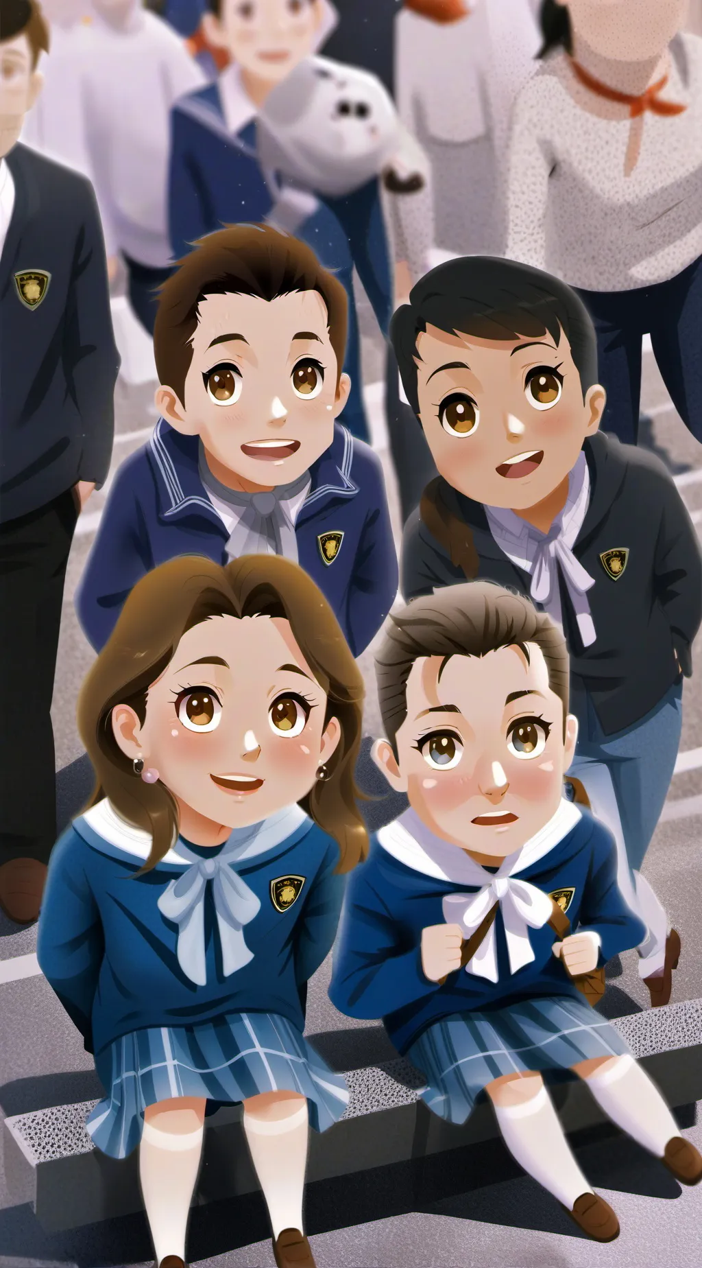 ai character: fat college  background