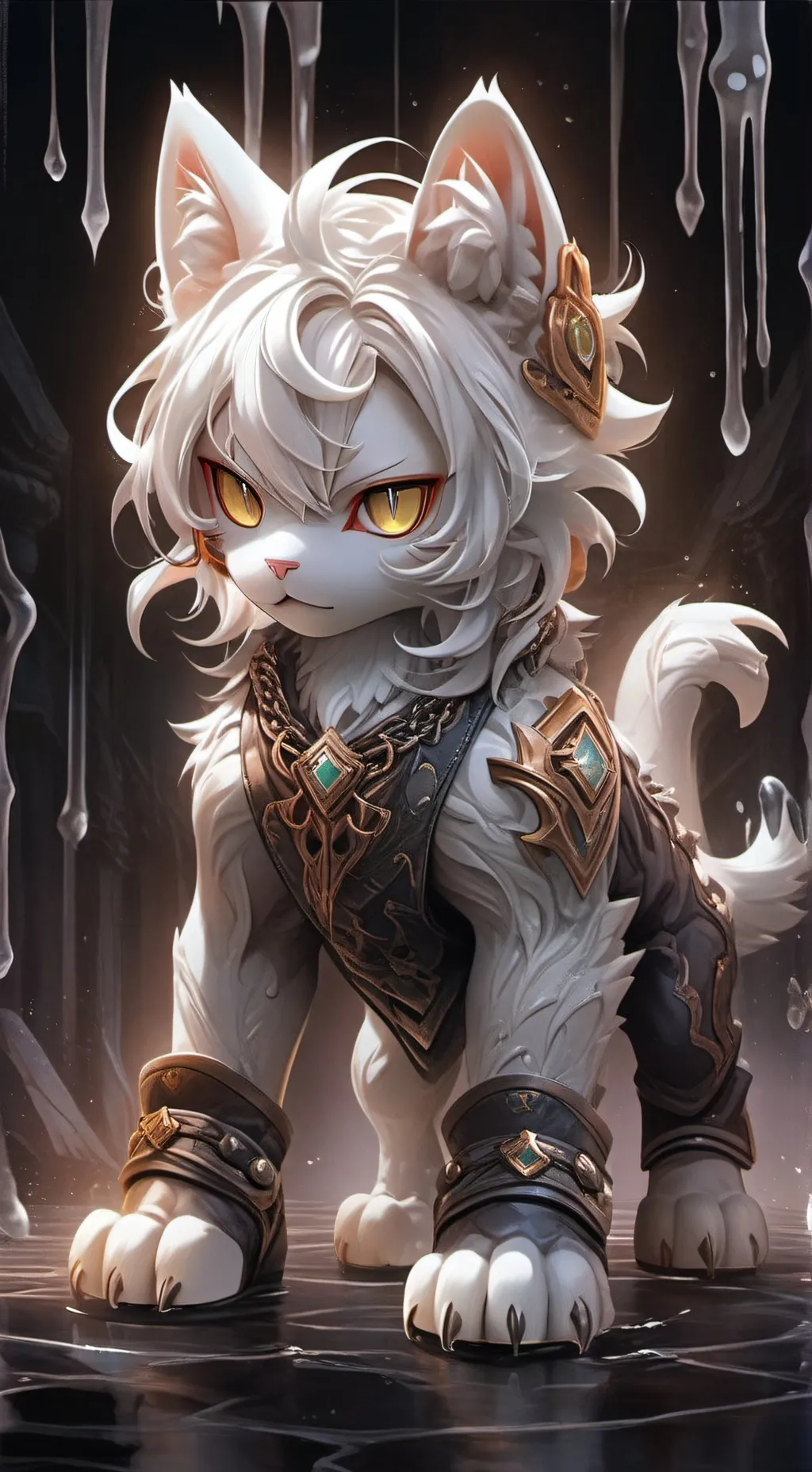 ai character: White Latex Sister background