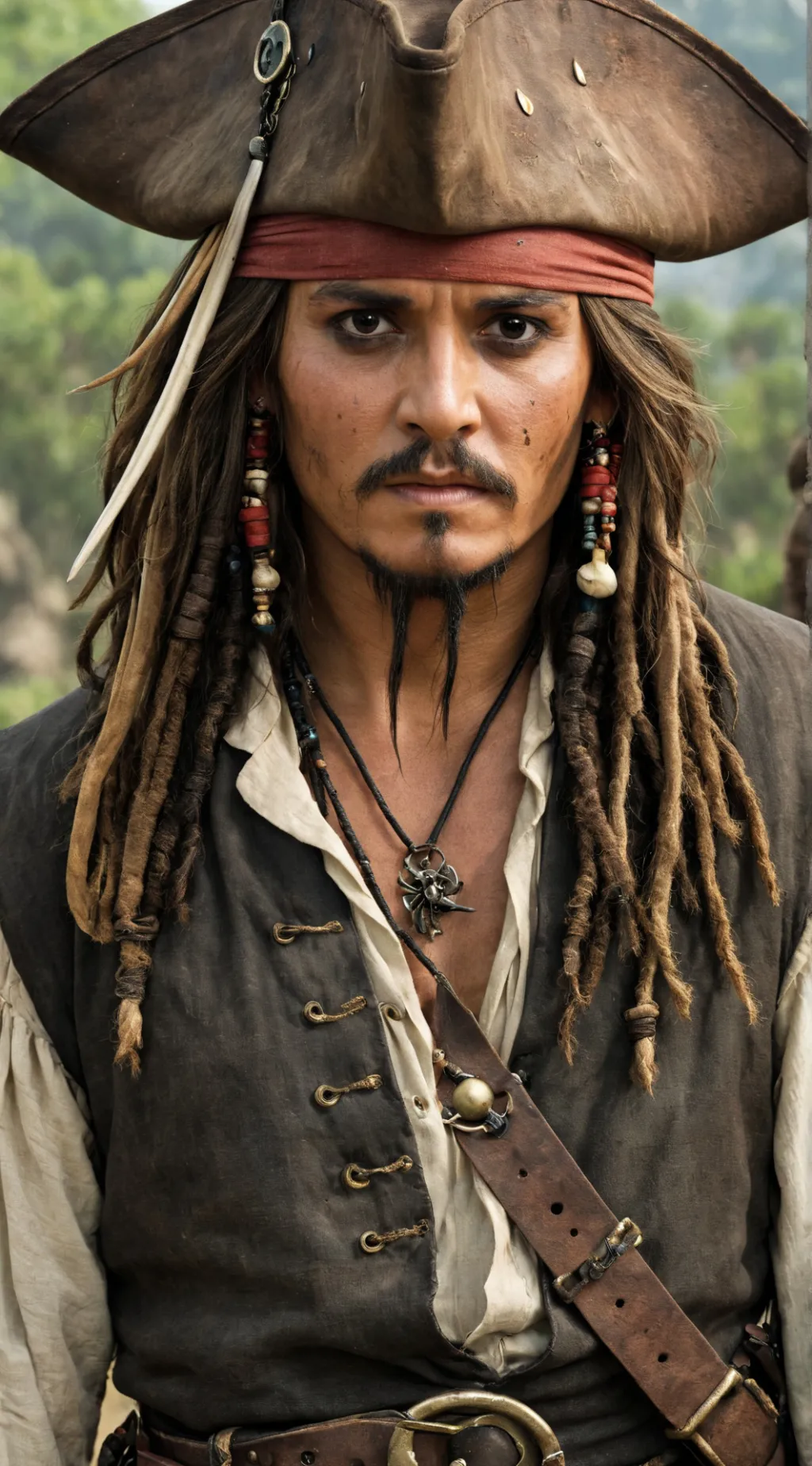 ai character: Jack sparrow background