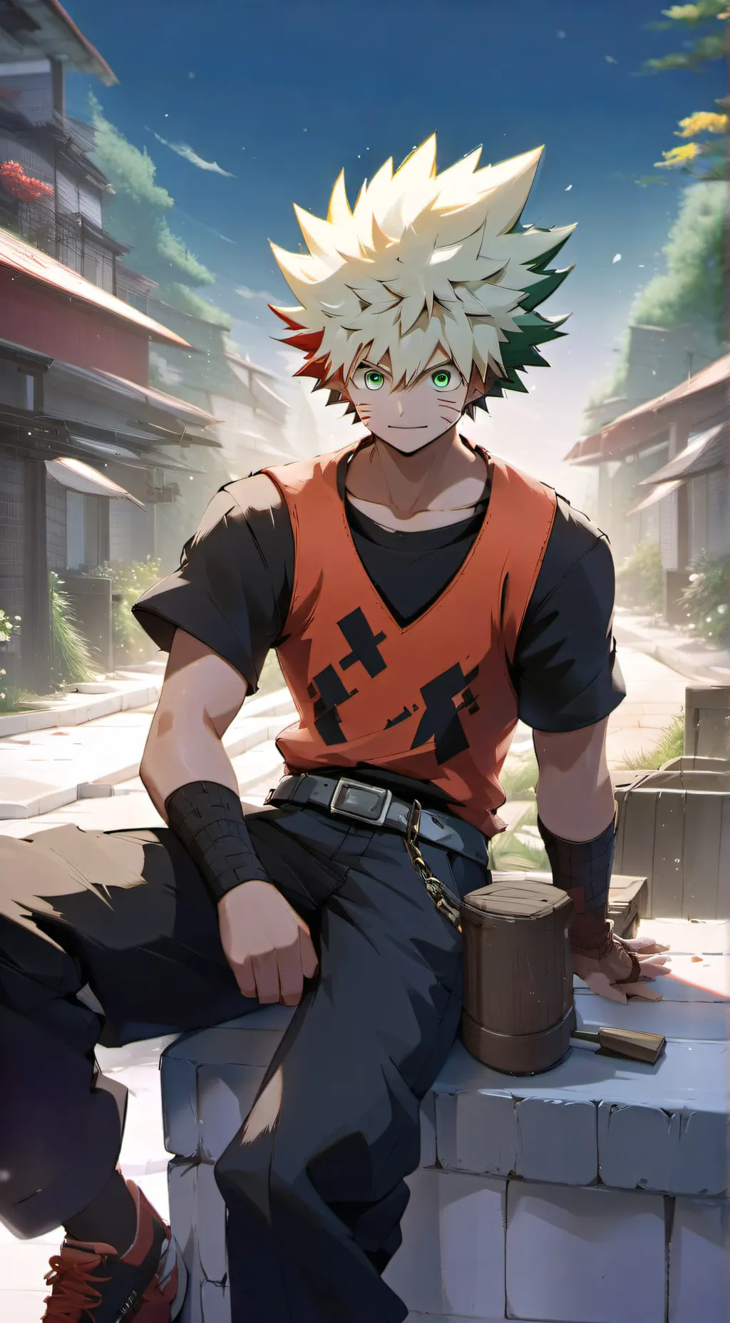 ai character: ❤Bakugo❤ background