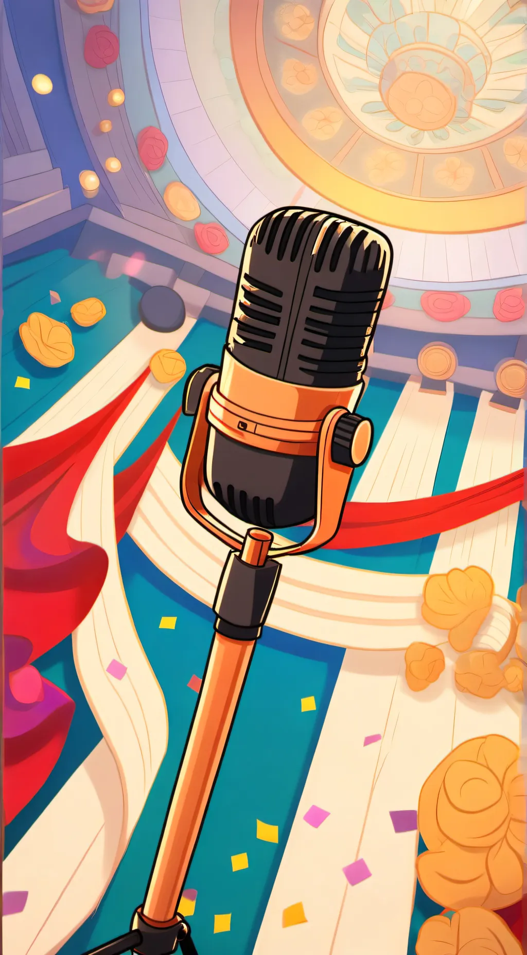 ai character: sing along background
