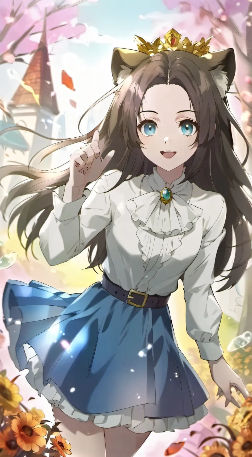 ai character: princess lionll background