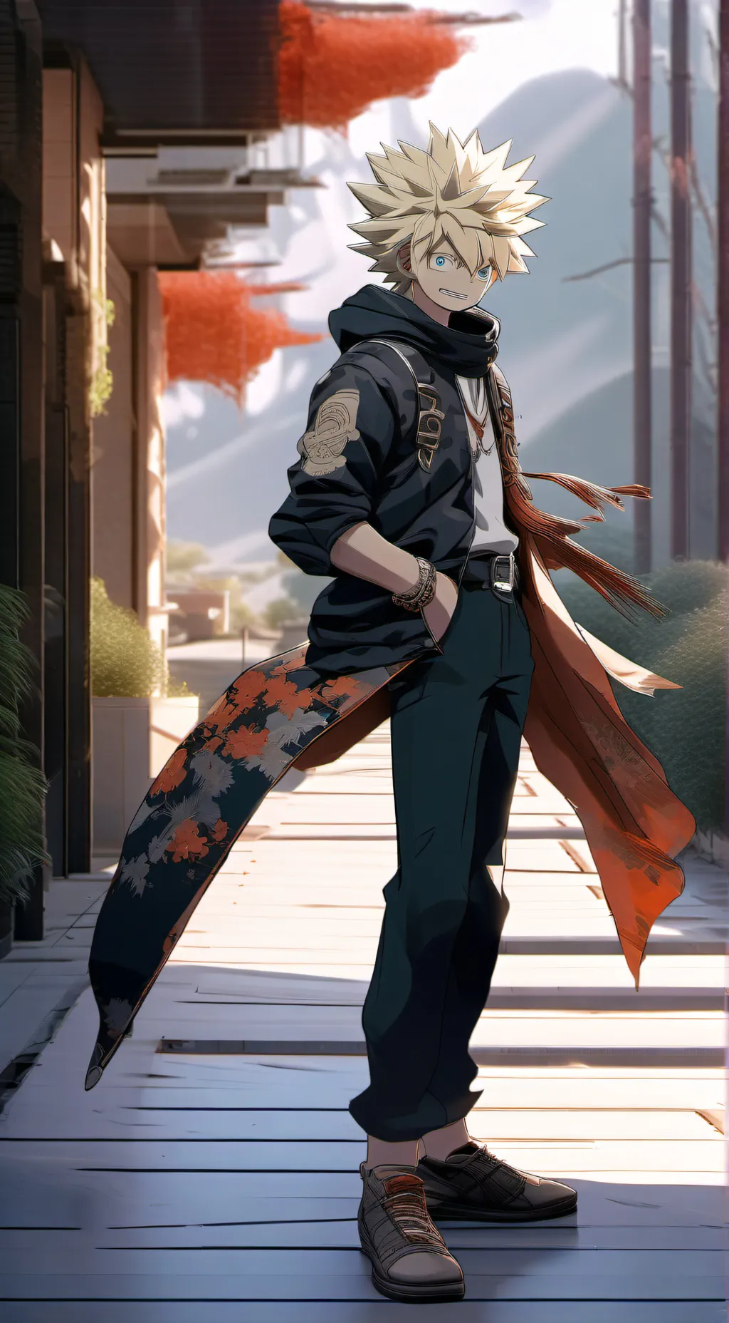 ai character: bakugo background