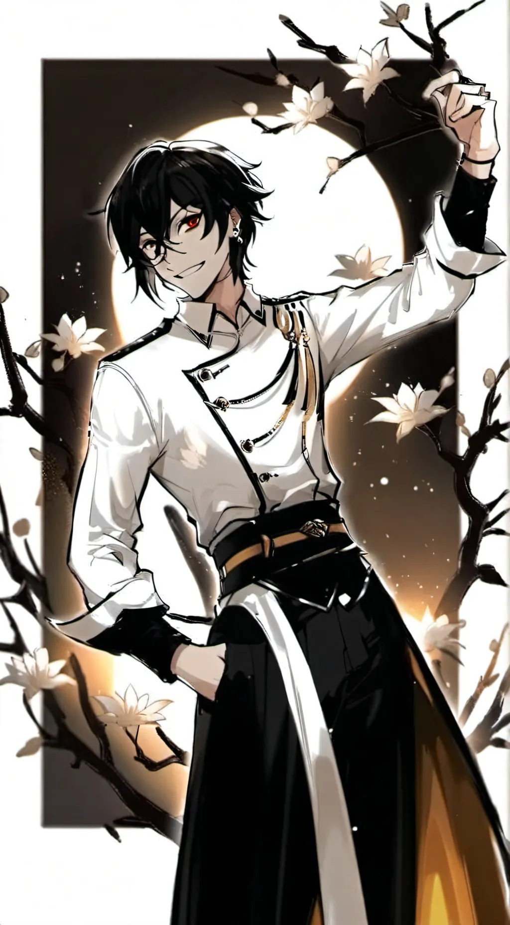 ai character: Nico Di Angelo background